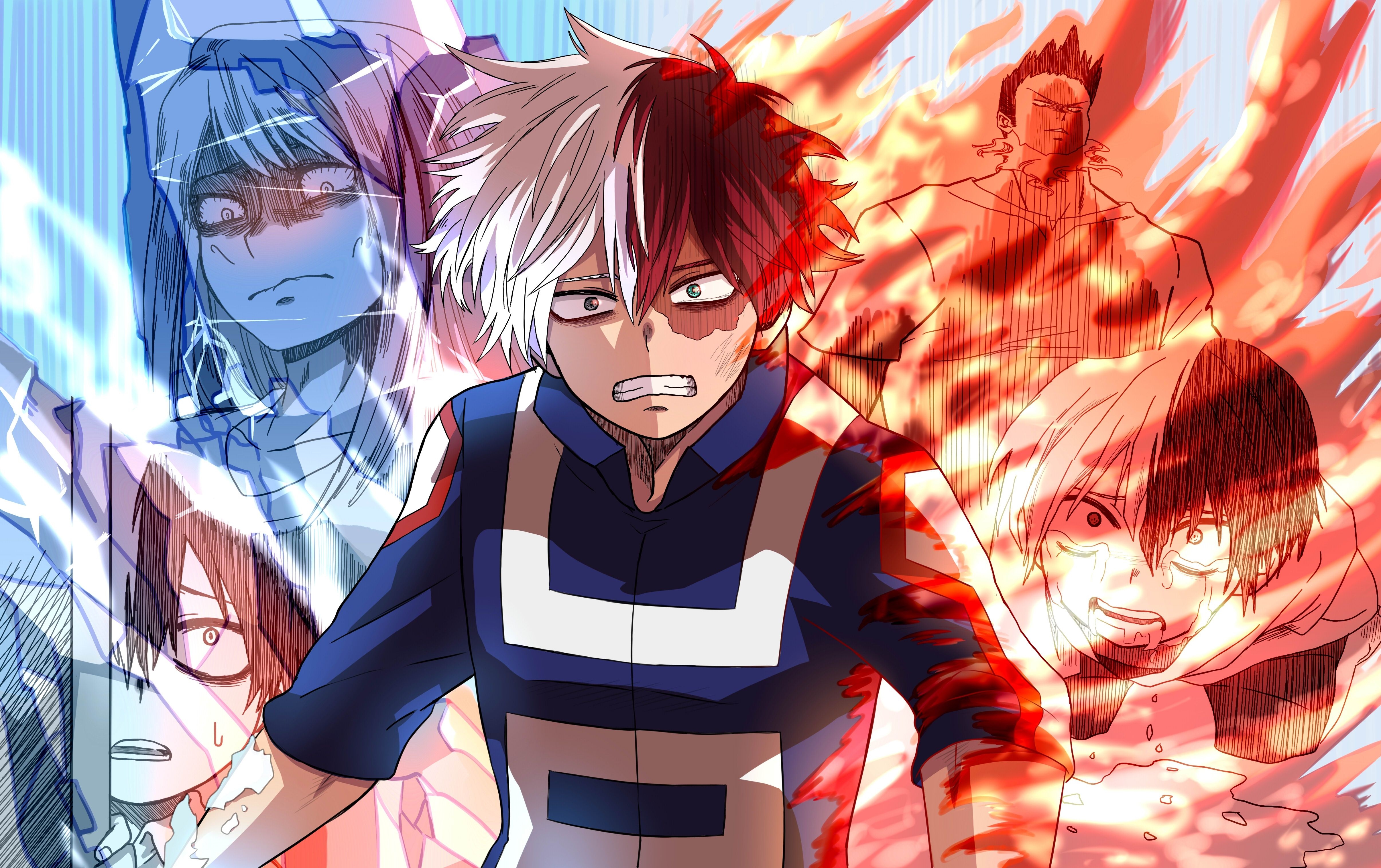 4830x3040 Wallpaper Boku No Hero Academia, Todoroki Shouto, Desktop