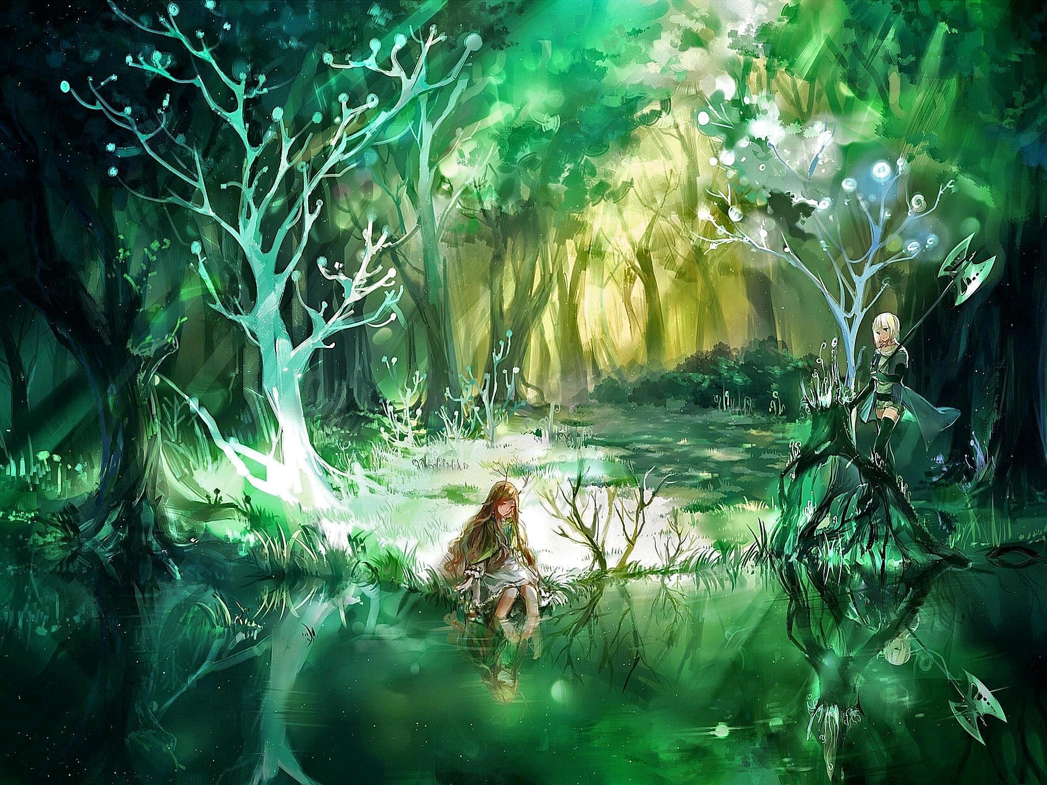 2050x1540 fantasy, magic, fairy, landscape wallpaper, Desktop