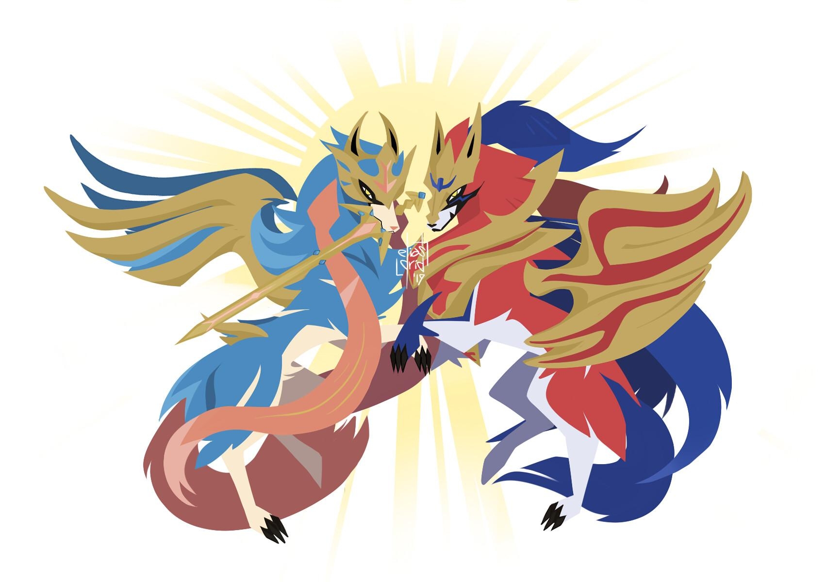 1700x1200 Zacian & Zamazenta, A. Elias Ch, Desktop