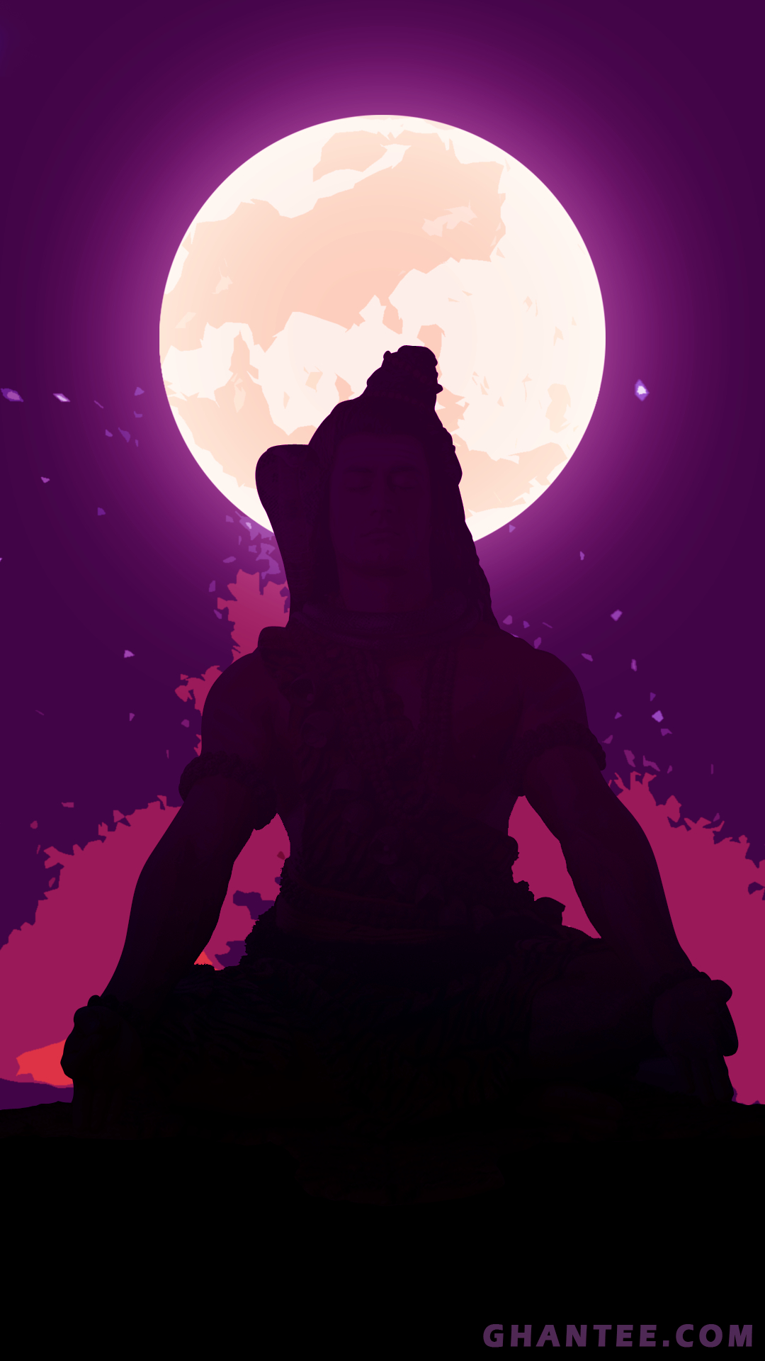 1080x1920 lord Shiva meditating phone wallpaperx1080, Phone