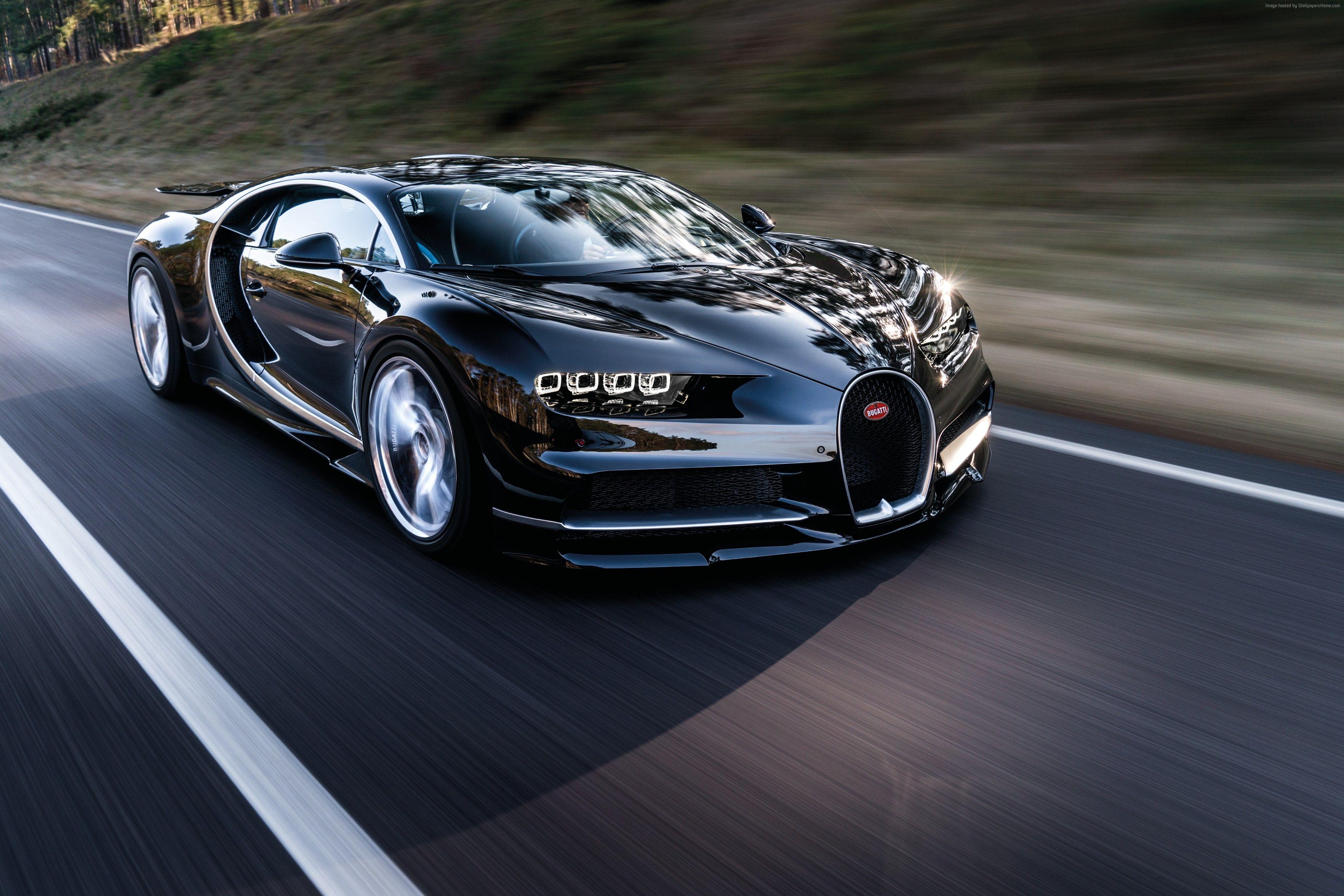 4100x2740 Wallpaper Bugatti Chiron, Geneva Auto Show hypercar, black, Desktop