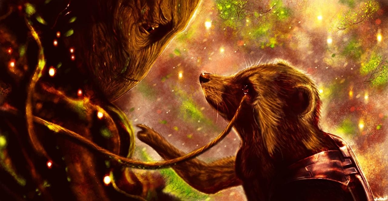 1280x670 Desktop Wallpaper Guardians of the Galaxy Raccoons groot, Desktop