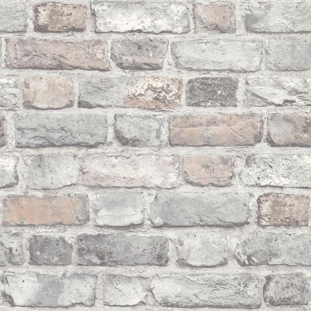 1000x1000 Vintage Brick by Albany Pink Brick, Wallpaper Direct, Phone