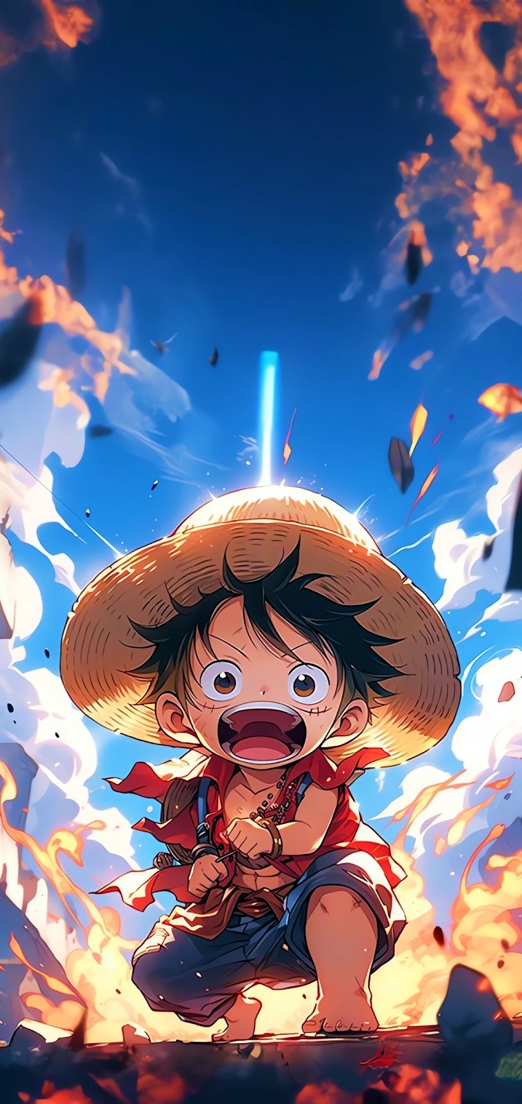 760x1600 One Piece Phone Wallpaper, Phone