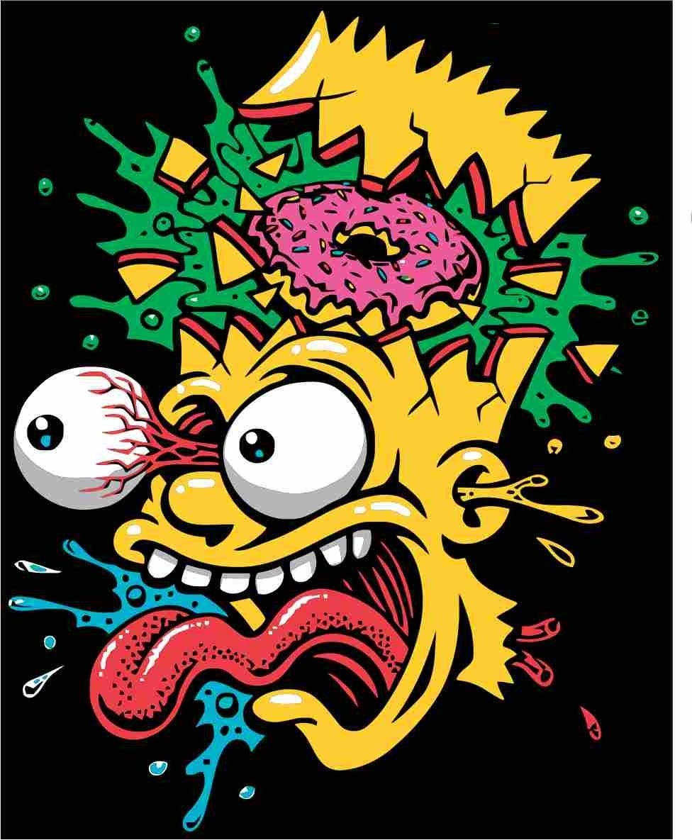 980x1190 Simpsons art, Bart simpson art.com, Phone