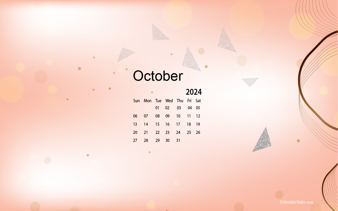 1450x900 October 2024 Desktop Wallpaper Calendar, Desktop