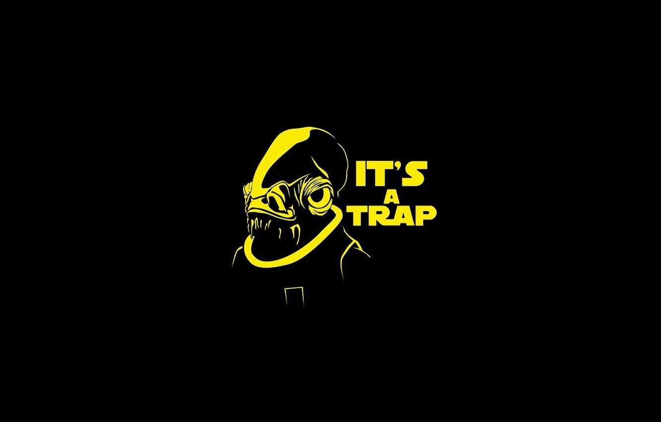 1340x850 Wallpaper Star Wars, Admiral Ackbar, it's a trap image for desktop, section минимализм, Desktop