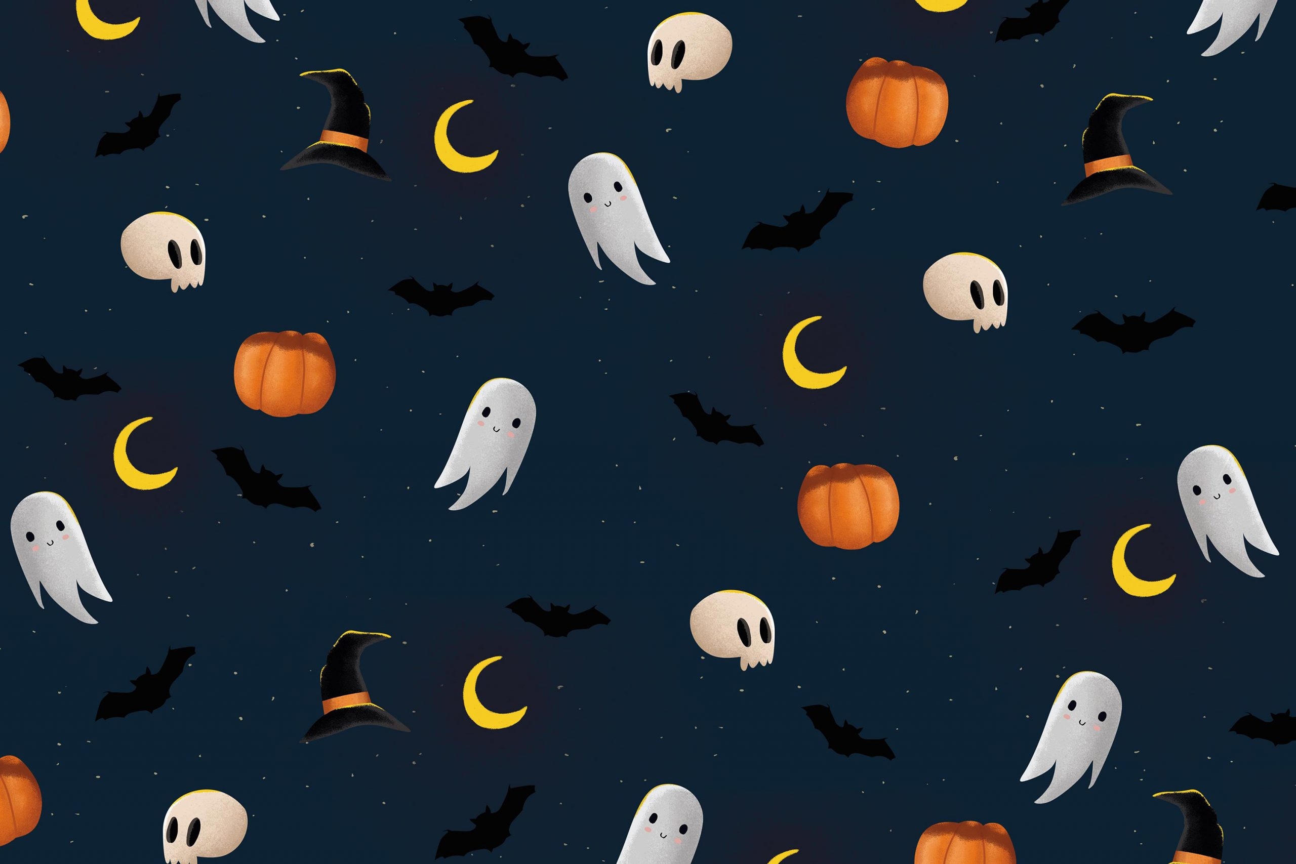 2560x1710 Scary Halloween Wallpaper 2021 HD, Background, Pumpkins, Witches, Bats & Ghosts, Desktop