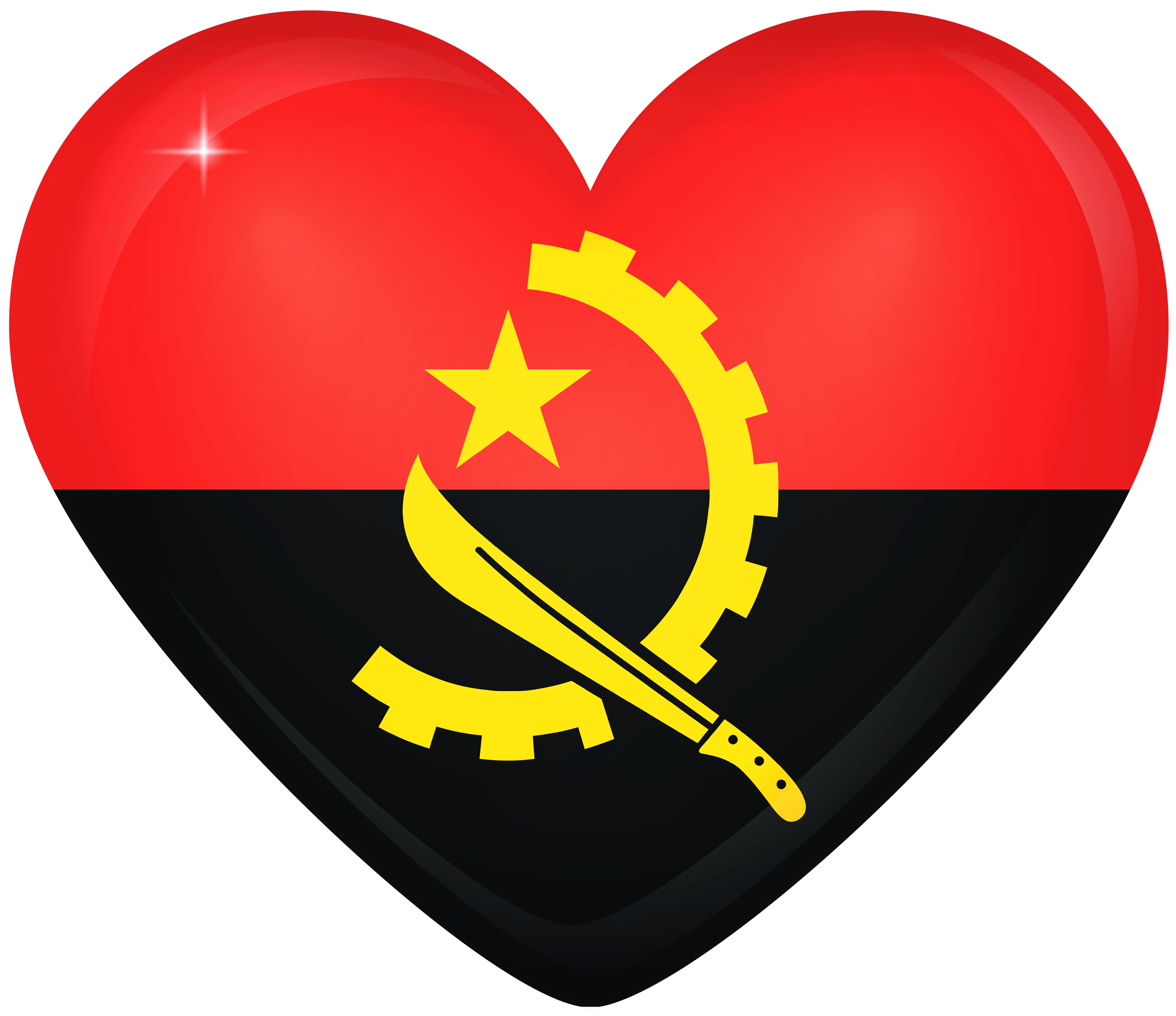 6000x5190 Angola Large Heart Flag Quality, Desktop