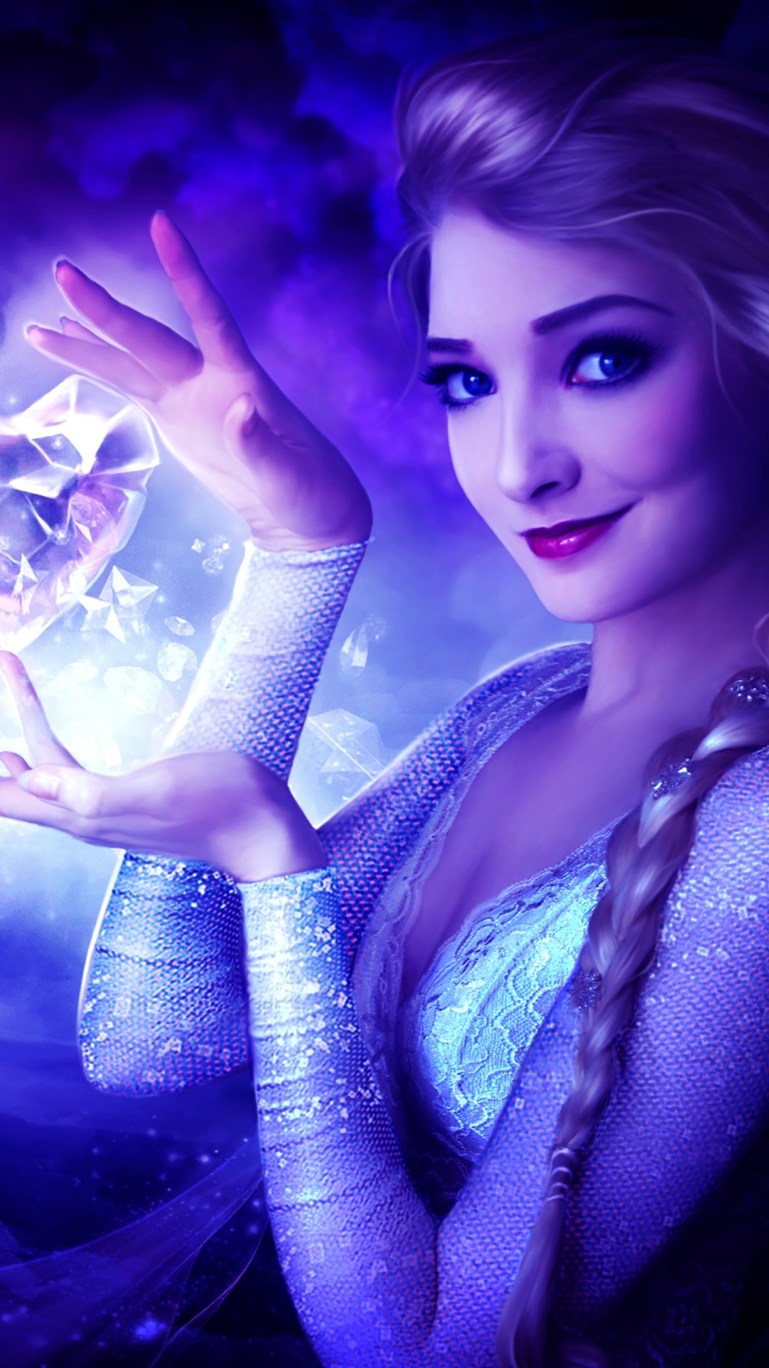 1080x1920 Queen Elsa Frozen Heart Wallpaper, Phone