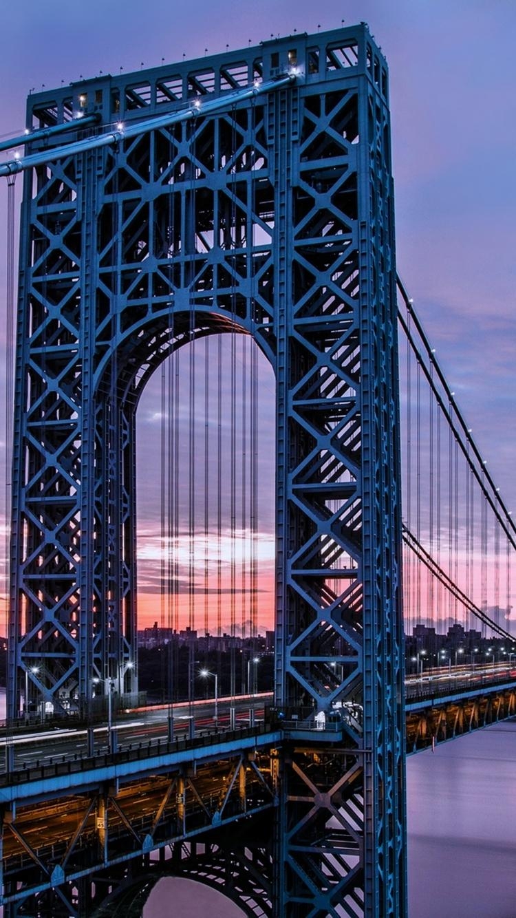 750x1340 Man Made George Washington Bridge () Wallpaper, Phone