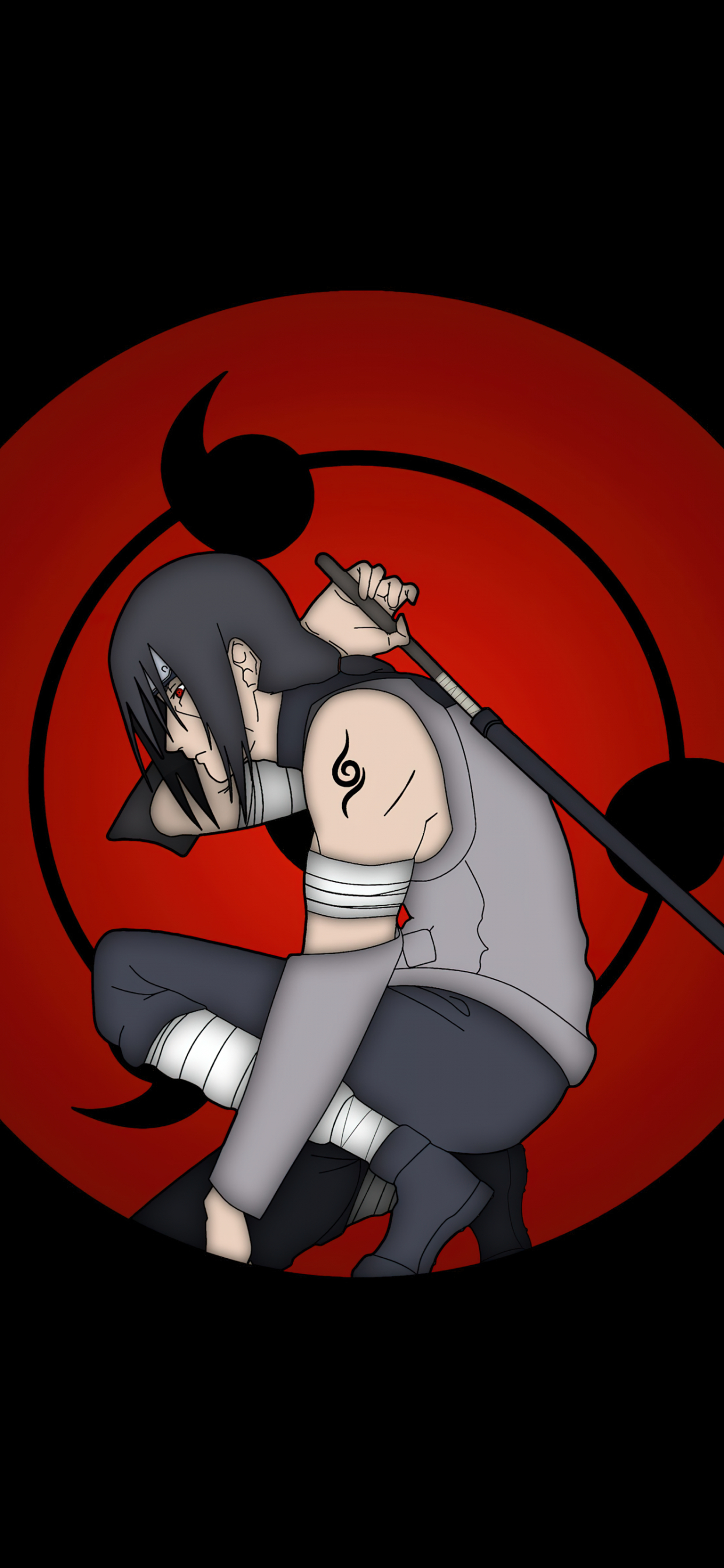 1250x2690 Itachi Uchiha Wallpaper 4K, Mangekyo Sharingan, Phone