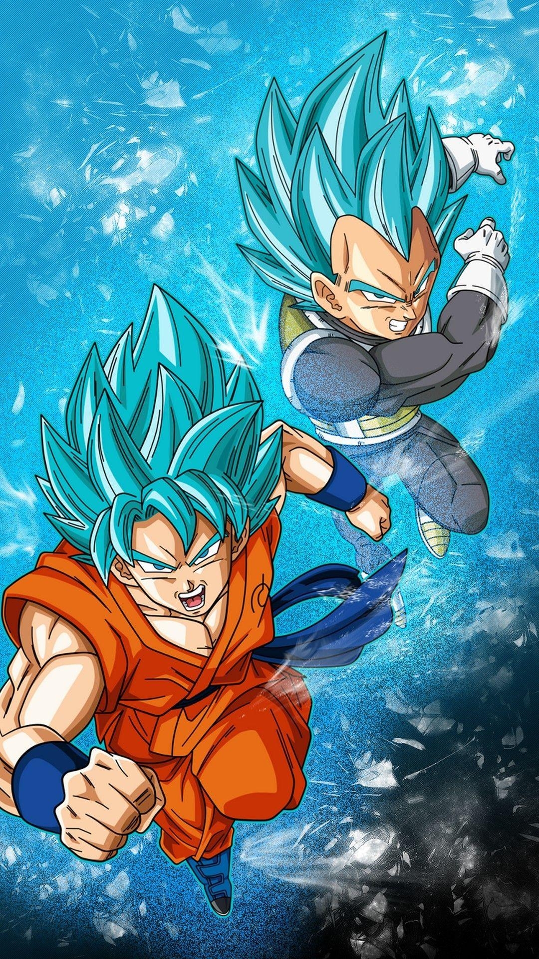 1080x1920 Goku and Vegeta Blue Wallpaper Free Goku and Vegeta Blue Background, Phone