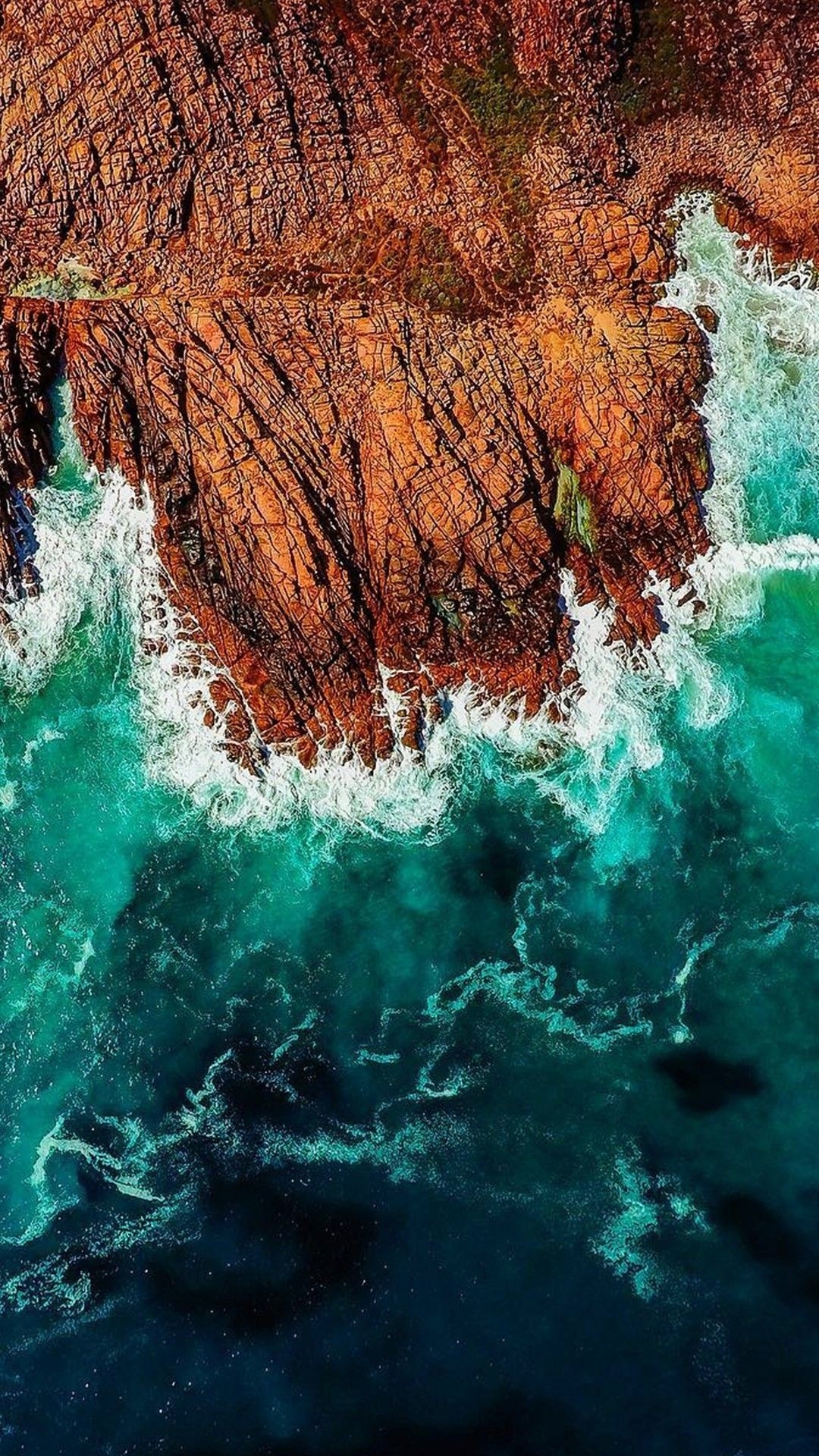 1080x1920 Ocean Waves Wallpaper, Phone