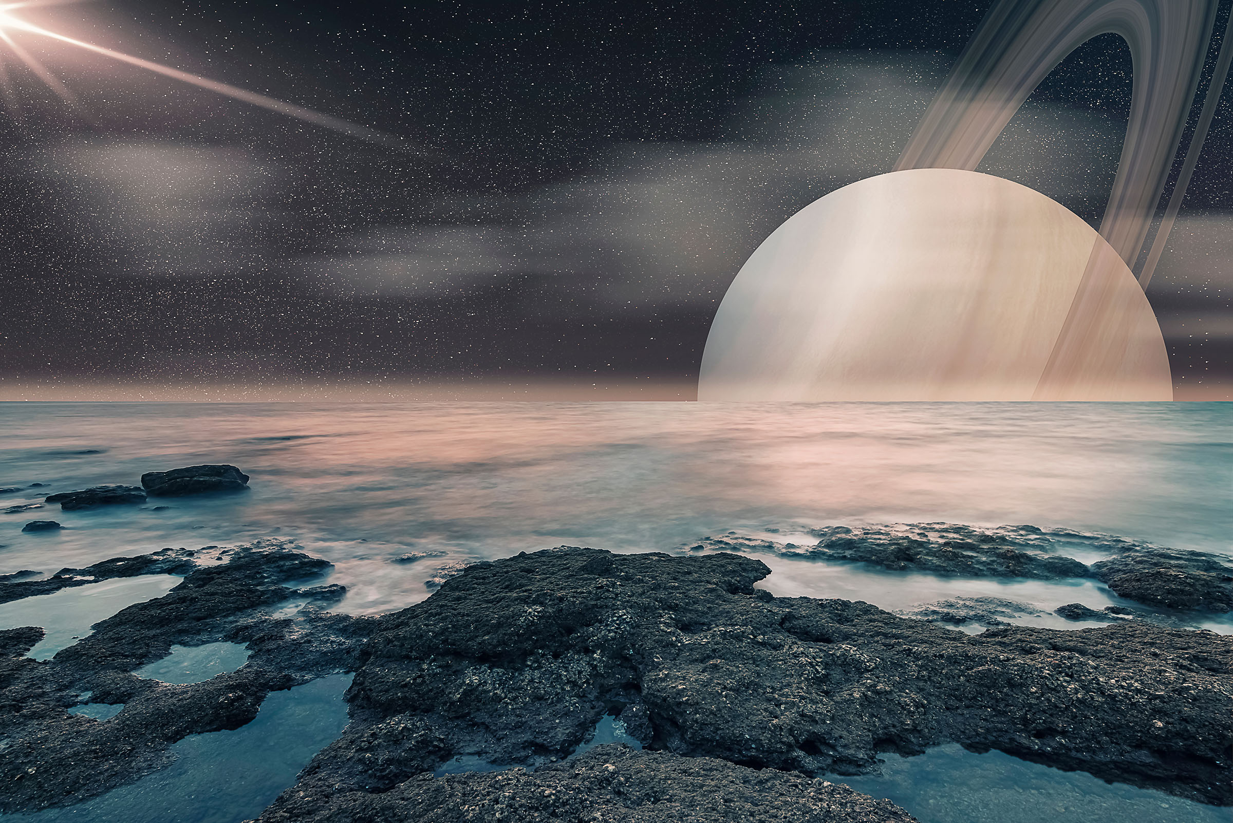 2400x1610 Astronomers might've discovered why Saturn's moon Titan looks like Earth, Desktop