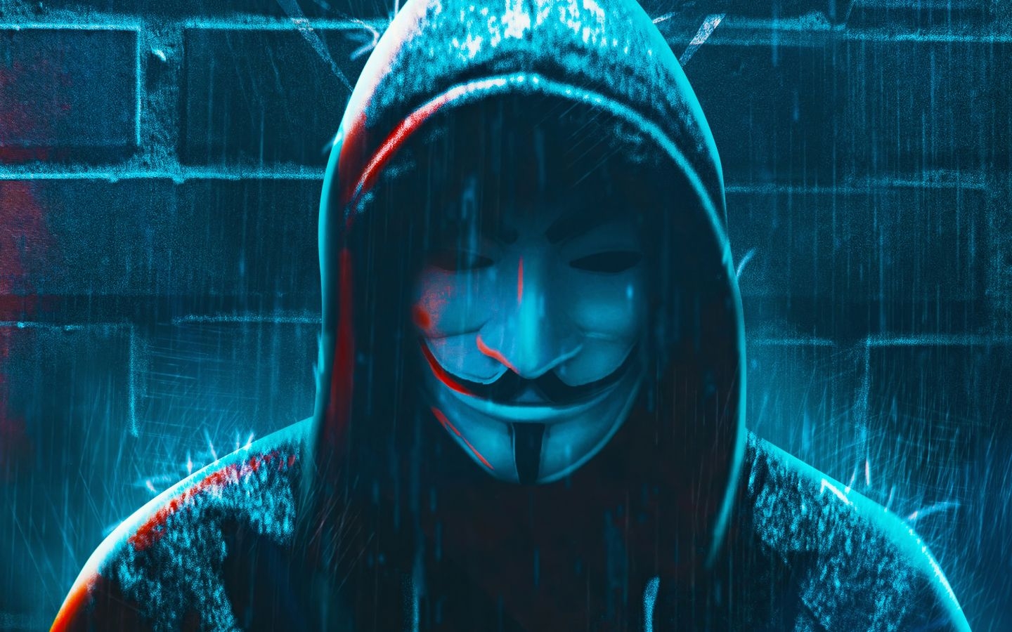 1440x900 Anonymous 4K Hacker Mask  Wallpaper, HD Artist 4K, Desktop