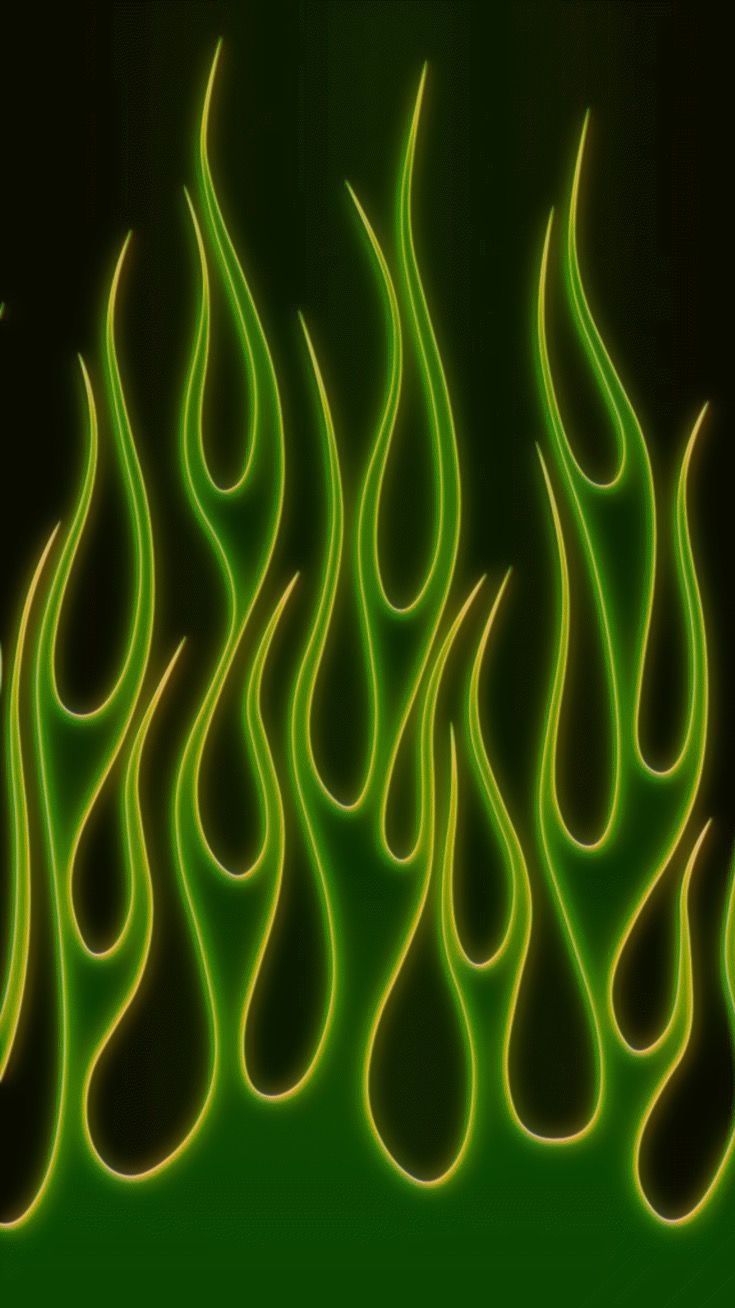 740x1310 Green Flames Wallpaper Free Green Flames Background, Phone