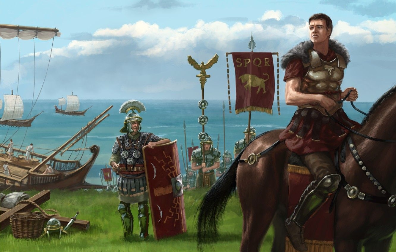 1340x850 Wallpaper Art, SPQR, Centurion, Roman legionaries, The Roman army, Desktop