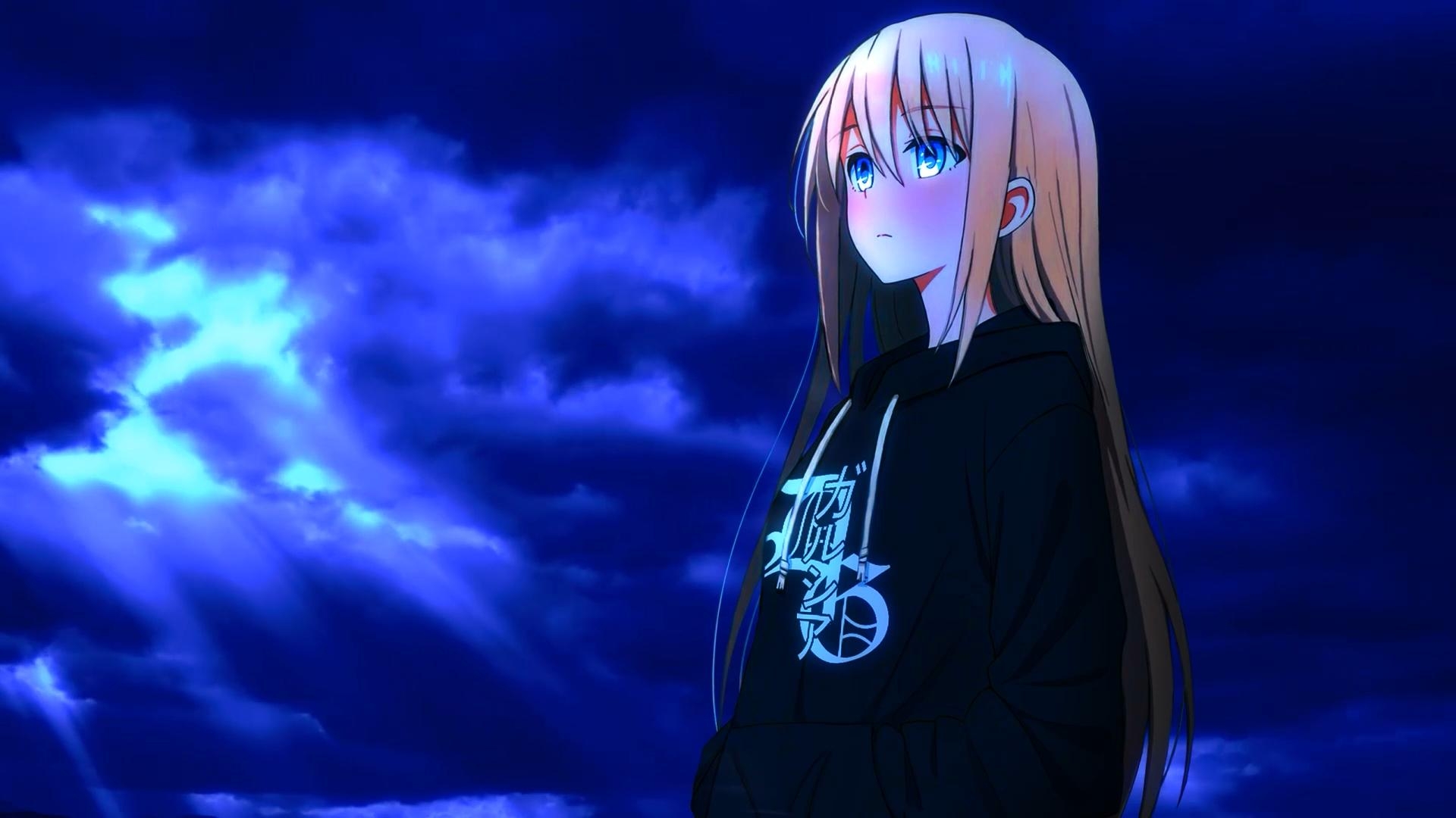 1920x1080 Blonde Blue Eye Anime Girl 1080P Laptop Full HD, Desktop