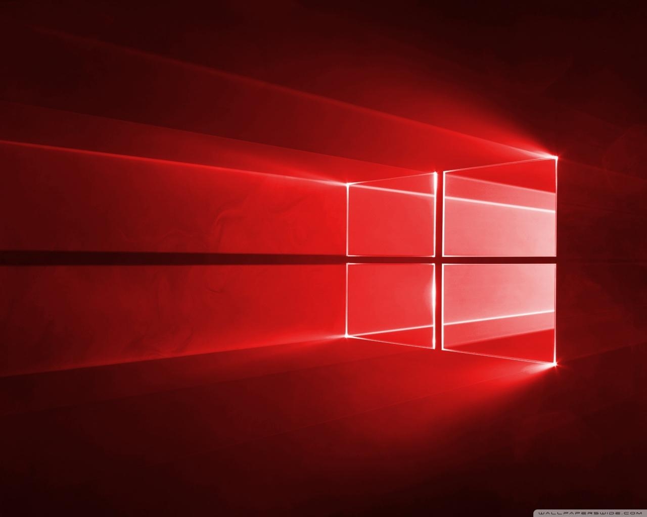 1280x1030 Windows 10 Red in 4K ❤ 4K HD Desktop Wallpaper for • Wide & Ultra, Desktop