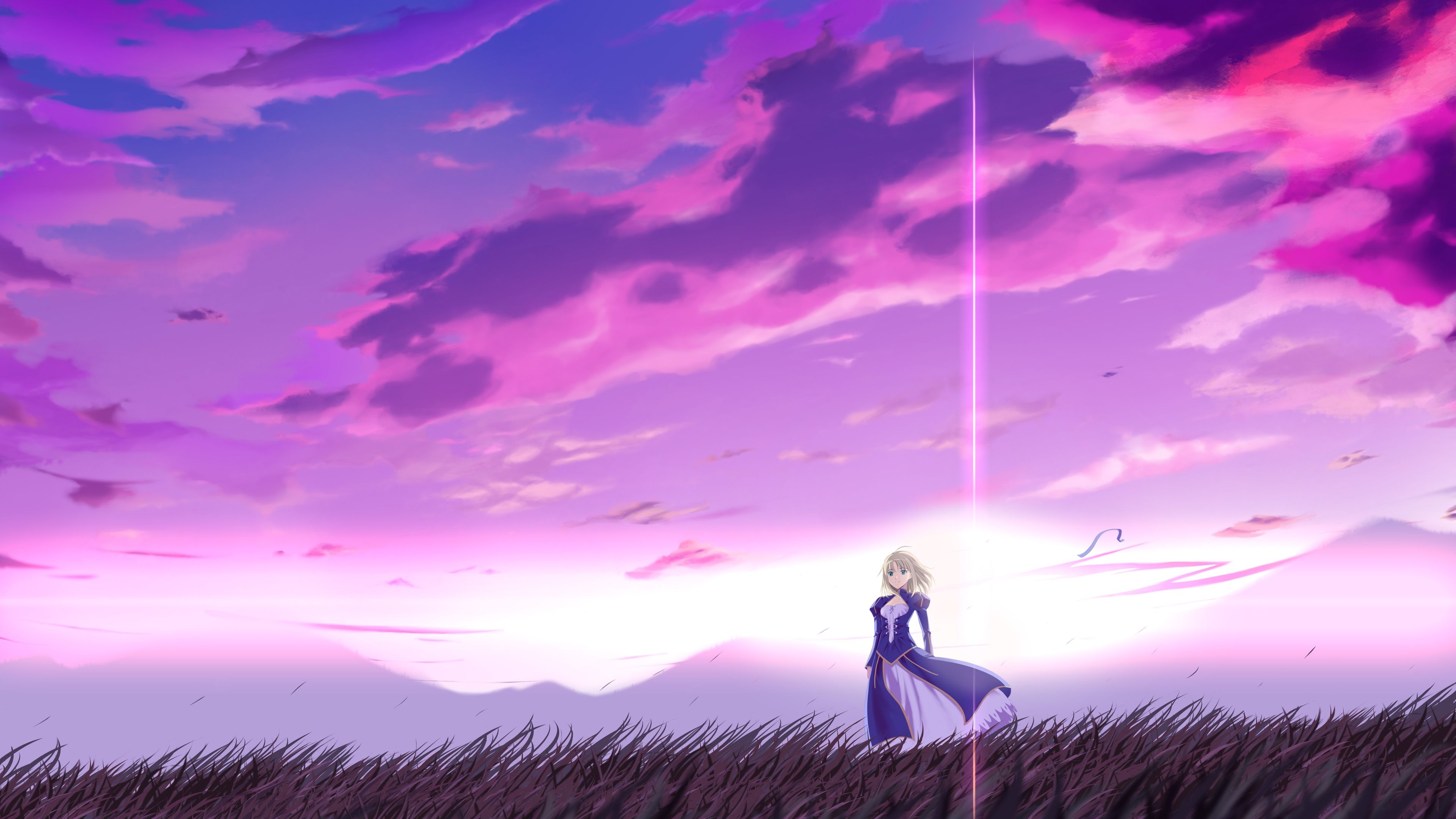 3840x2160 Wallpaper 4k Anime Fate Stay Night 4k 4k Wallpaper, Anime Girl, Desktop