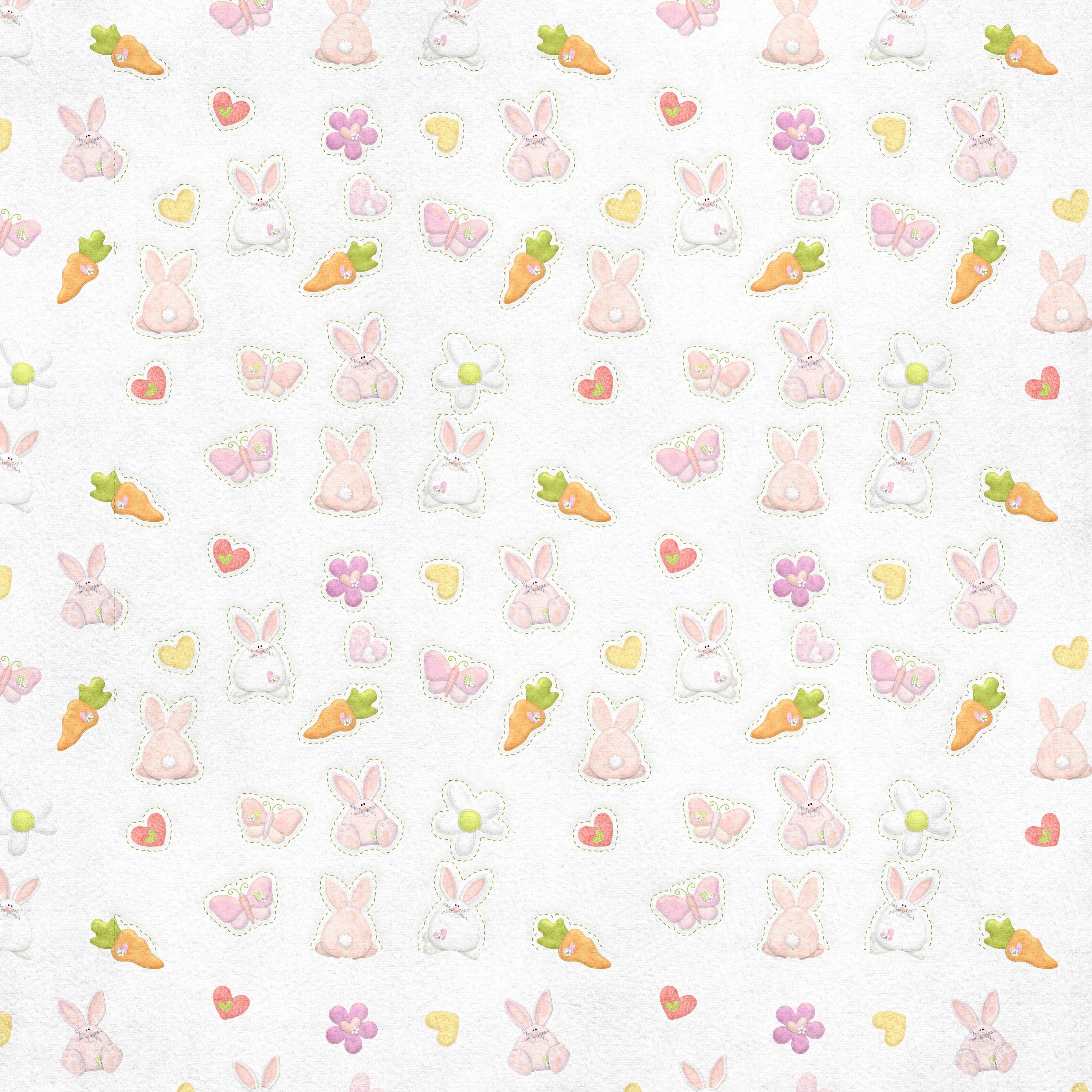 3600x3600 Cute White Easter Background, Phone