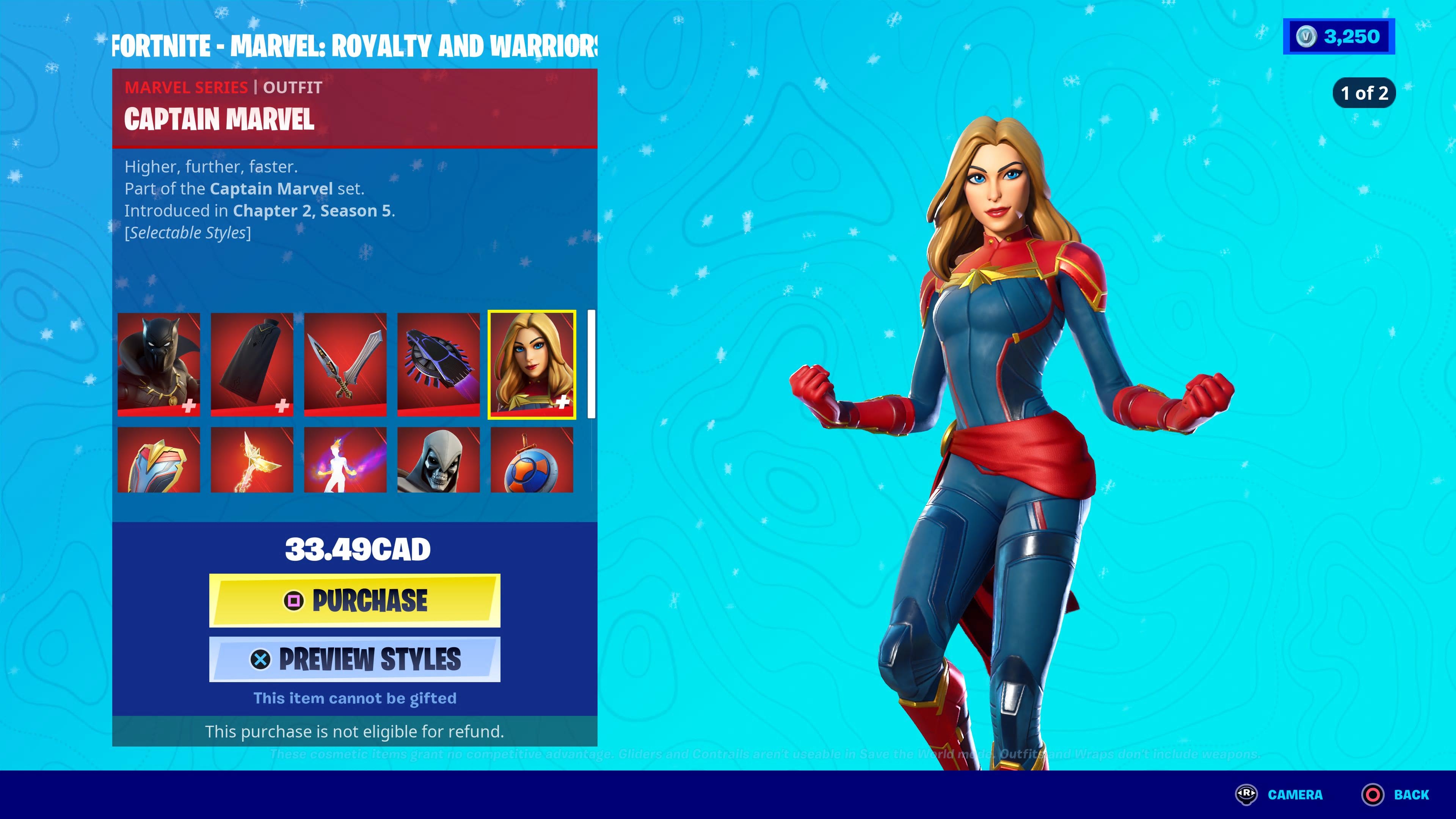 3840x2160 Captain Marvel Fortnite wallpaper, Desktop