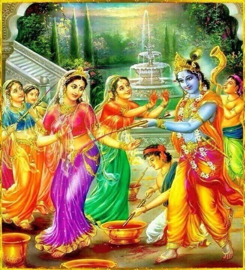850x940 Radha Krishna Holi, Phone