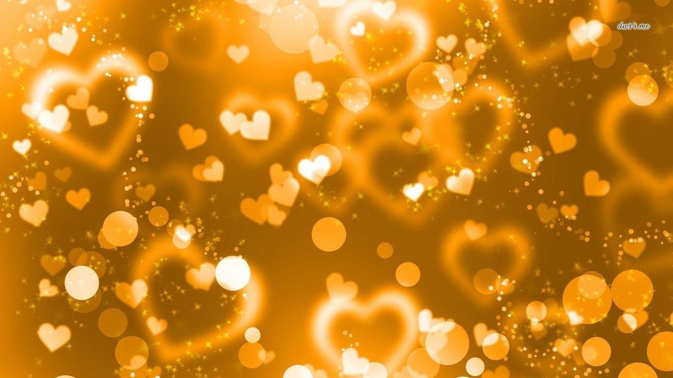 1370x770 Sparkling hearts and circles wallpaper Art wallpaper - #, Desktop