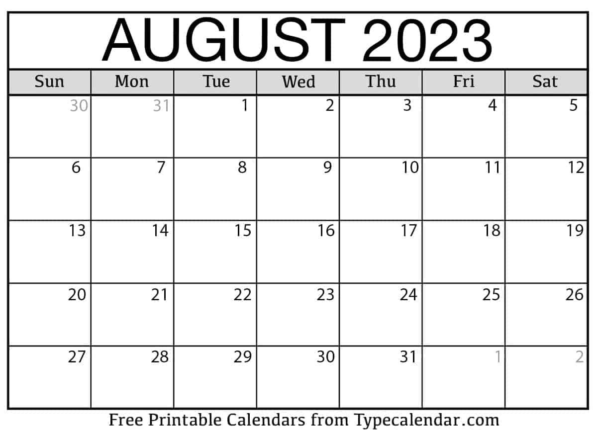 1210x870 Printable August 2023 Calendar With Holidays [FREE], Desktop