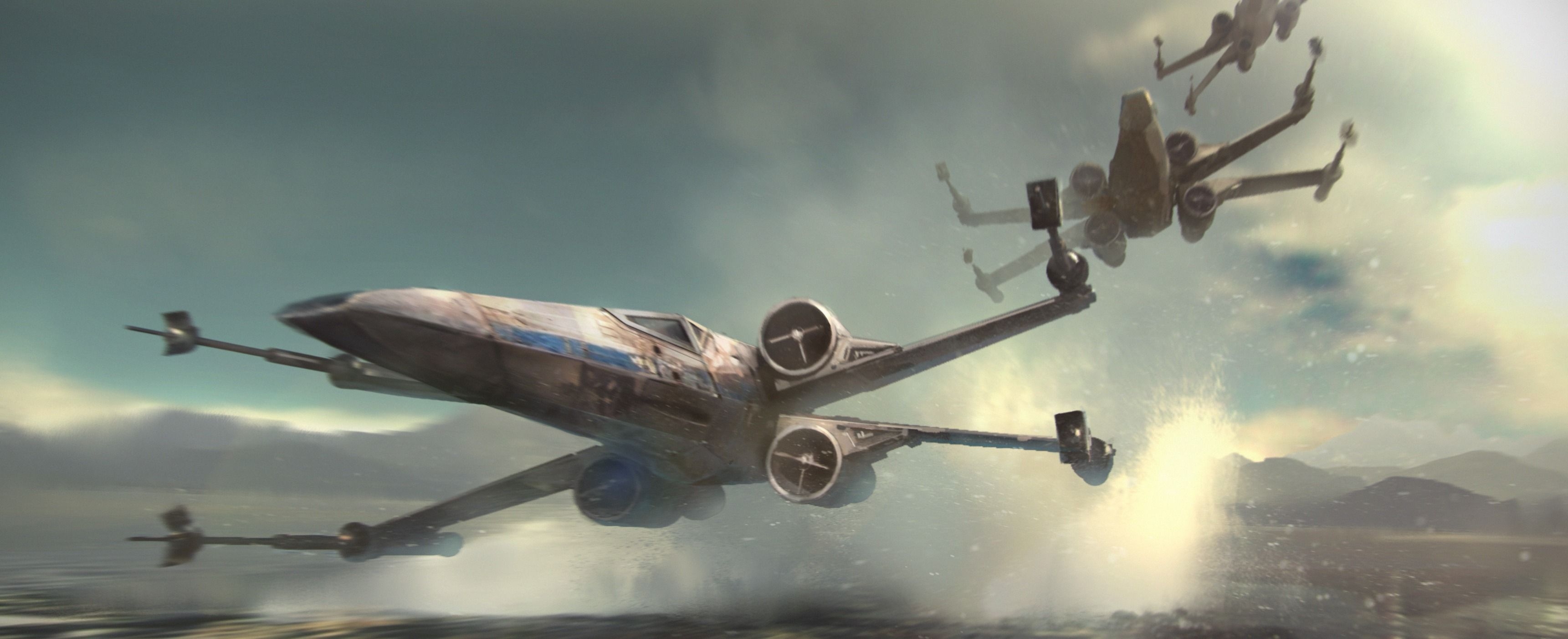 3450x1410 Star Wars Episode VII: The Force Awakens HD Wallpaper. Background, Dual Screen