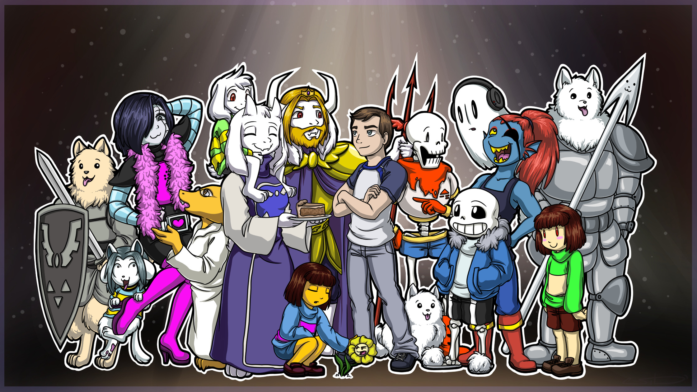 2240x1260 Undertale Self Insert Wallpaper Commission By SiDniTheFox Fur Affinity [dot] Net, Desktop