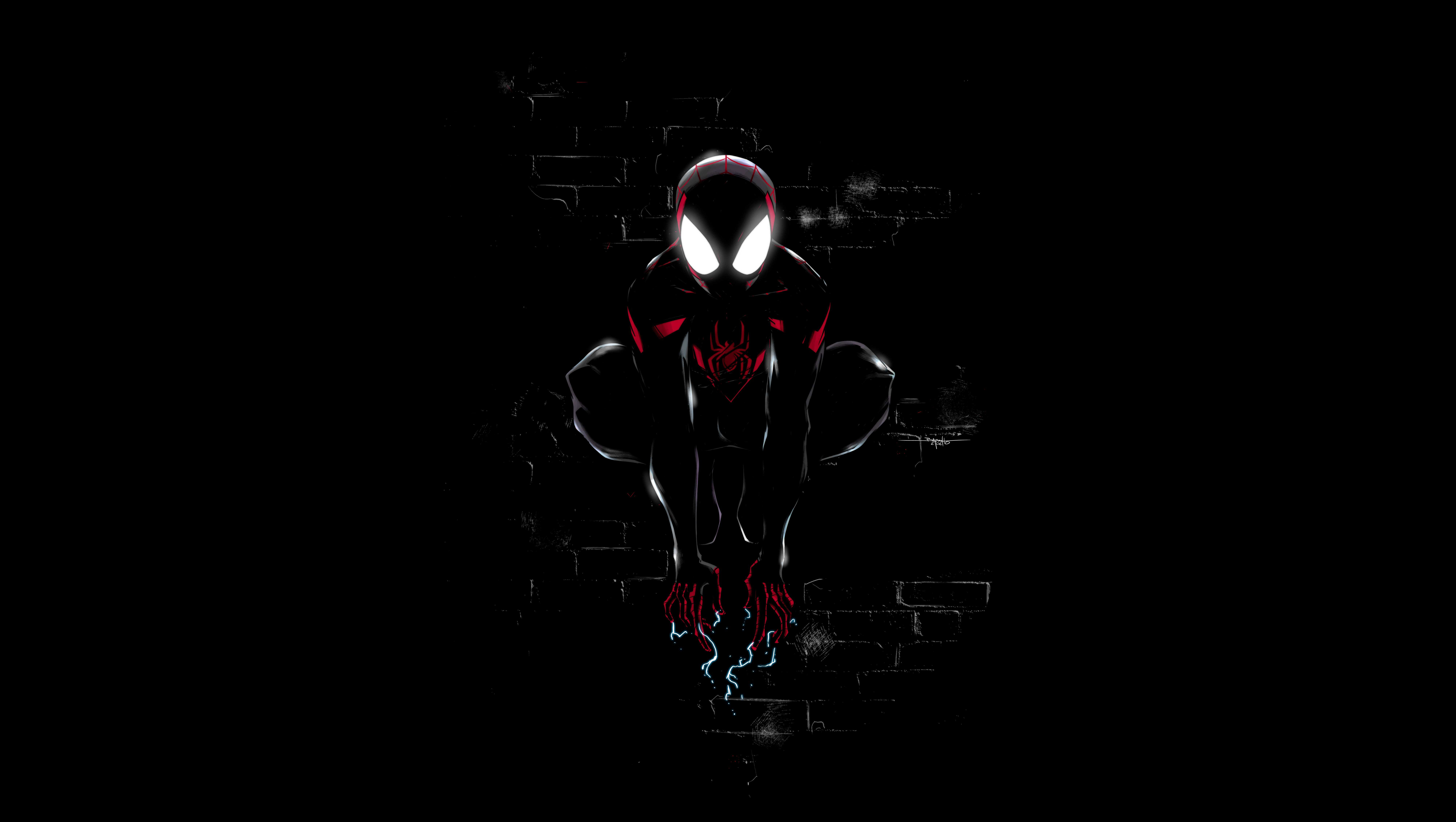 8000x4520 Miles Morales Wallpaper 4K, Spider Man, Dark, Graphics CGI, Desktop