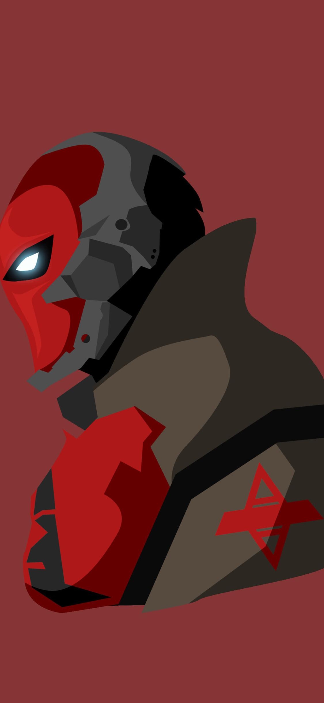 1130x2440 Red Hood Minimalism iPhone XS, iPhone iPhone X, Phone