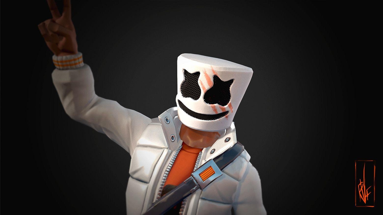 1560x880 Marshmello Fortnite skin Epic Games Wallpaper and Free Stock, Desktop