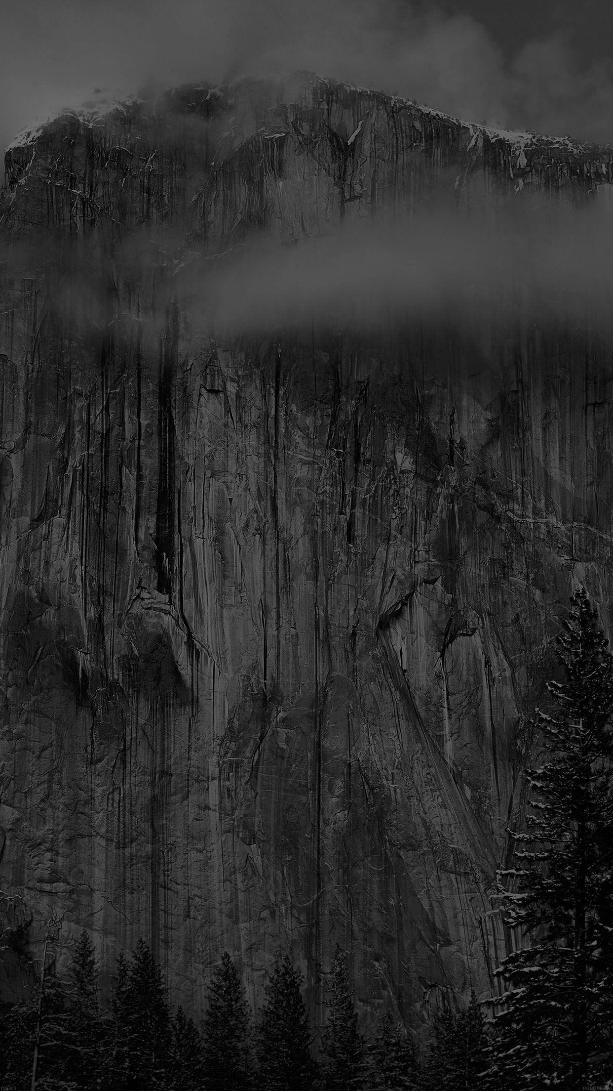 1250x2210 Os X Yosemite Black Wallpaper Apple Wallpaper, Phone