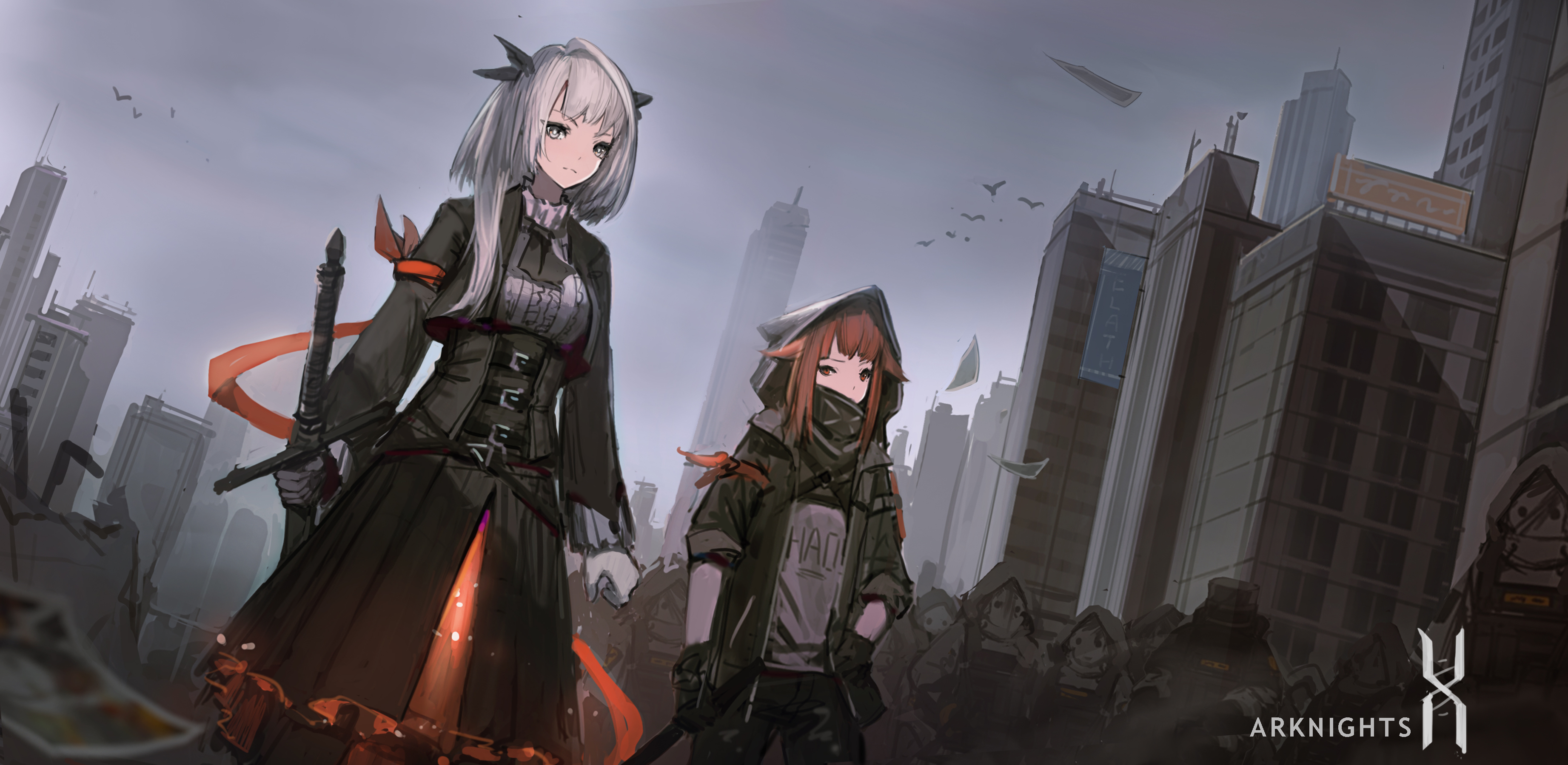 3690x1800 Arknights HD Wallpaper, Dual Screen