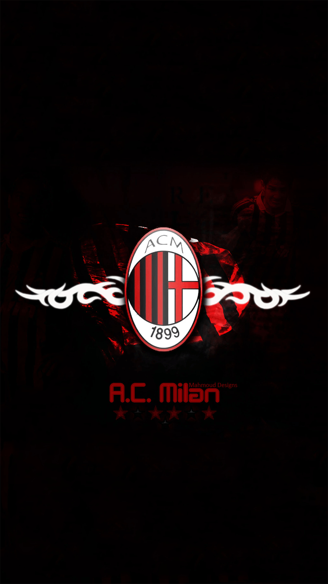 1080x1920 Free download AC Milan Wallpaper iphone 6S, Phone