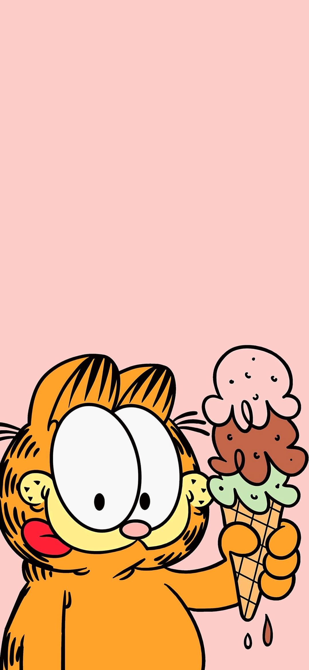 1080x2340 Garfield wallpaper, Cartoon wallpaper, Phone