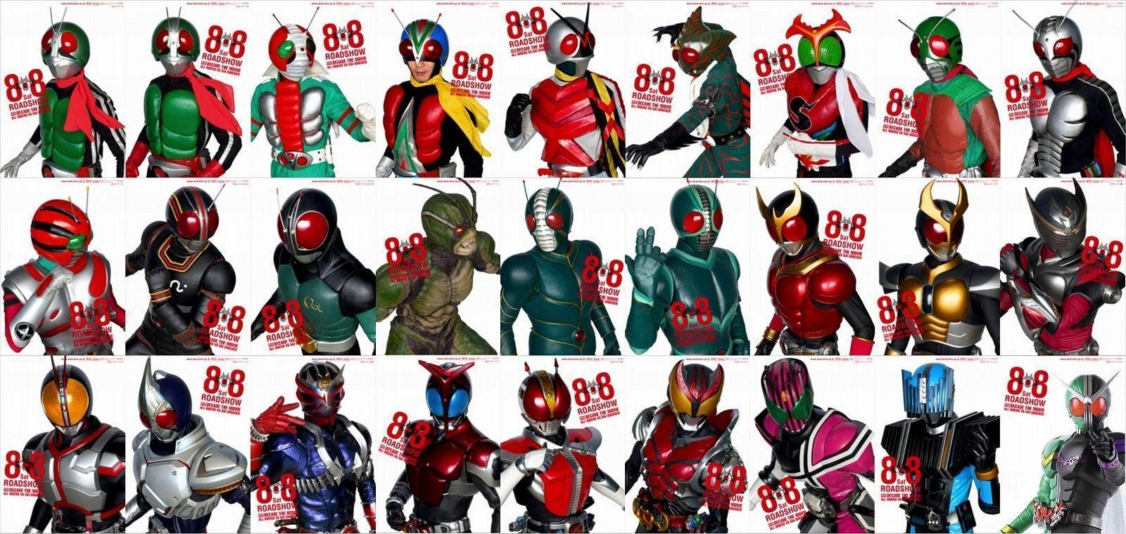 1600x760 All Kamen Rider Wallpaper, Dual Screen