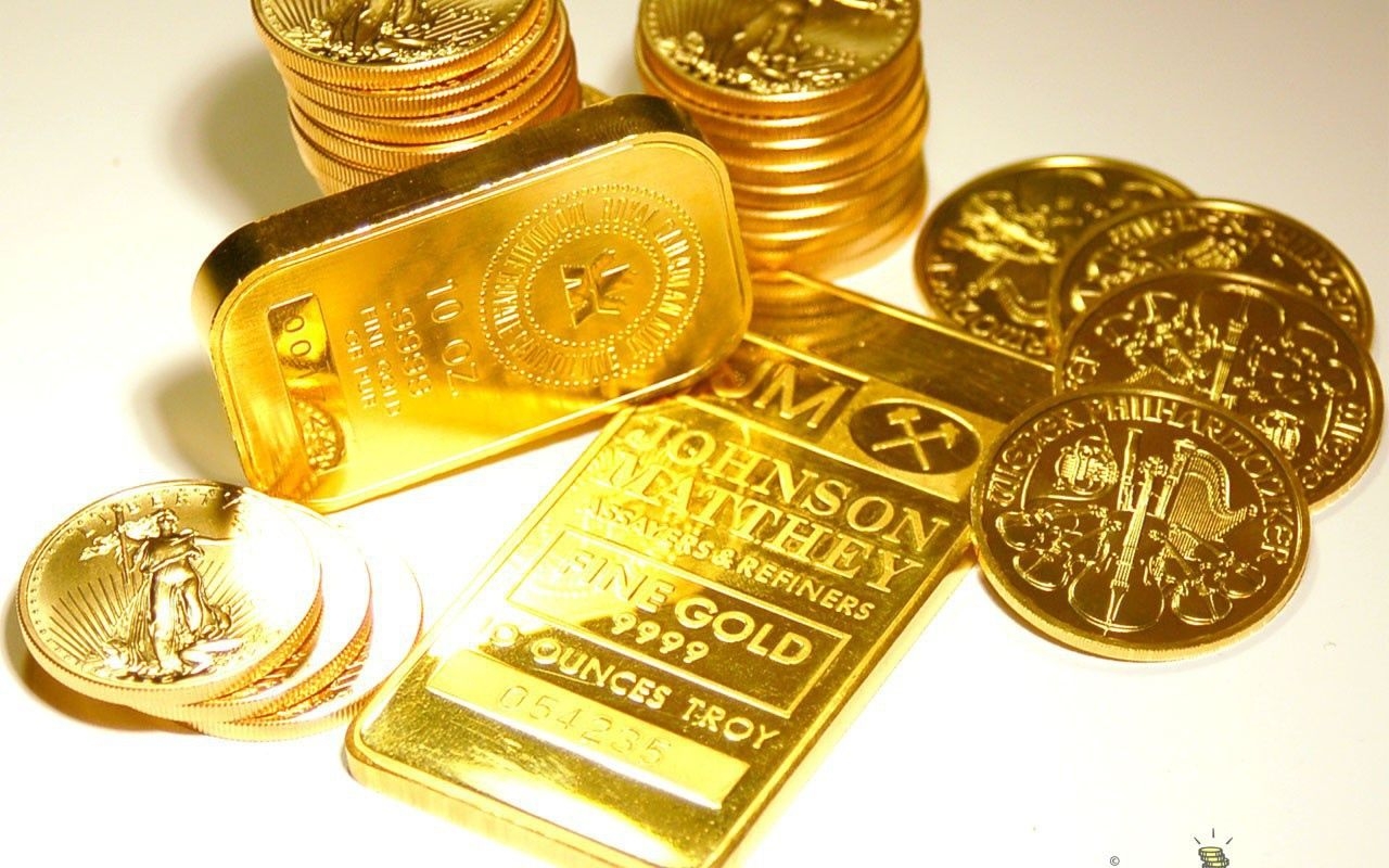 1280x800 Gold bars and coins Desktop wallpaper, Desktop