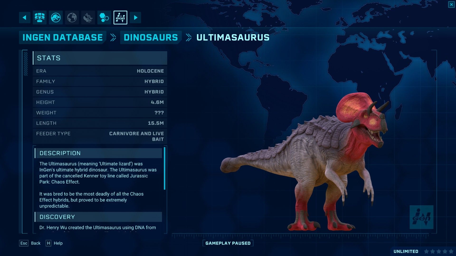 1920x1080 Ultimasaurus rename and icon pack at Jurassic World Evolution Nexus and community, Desktop