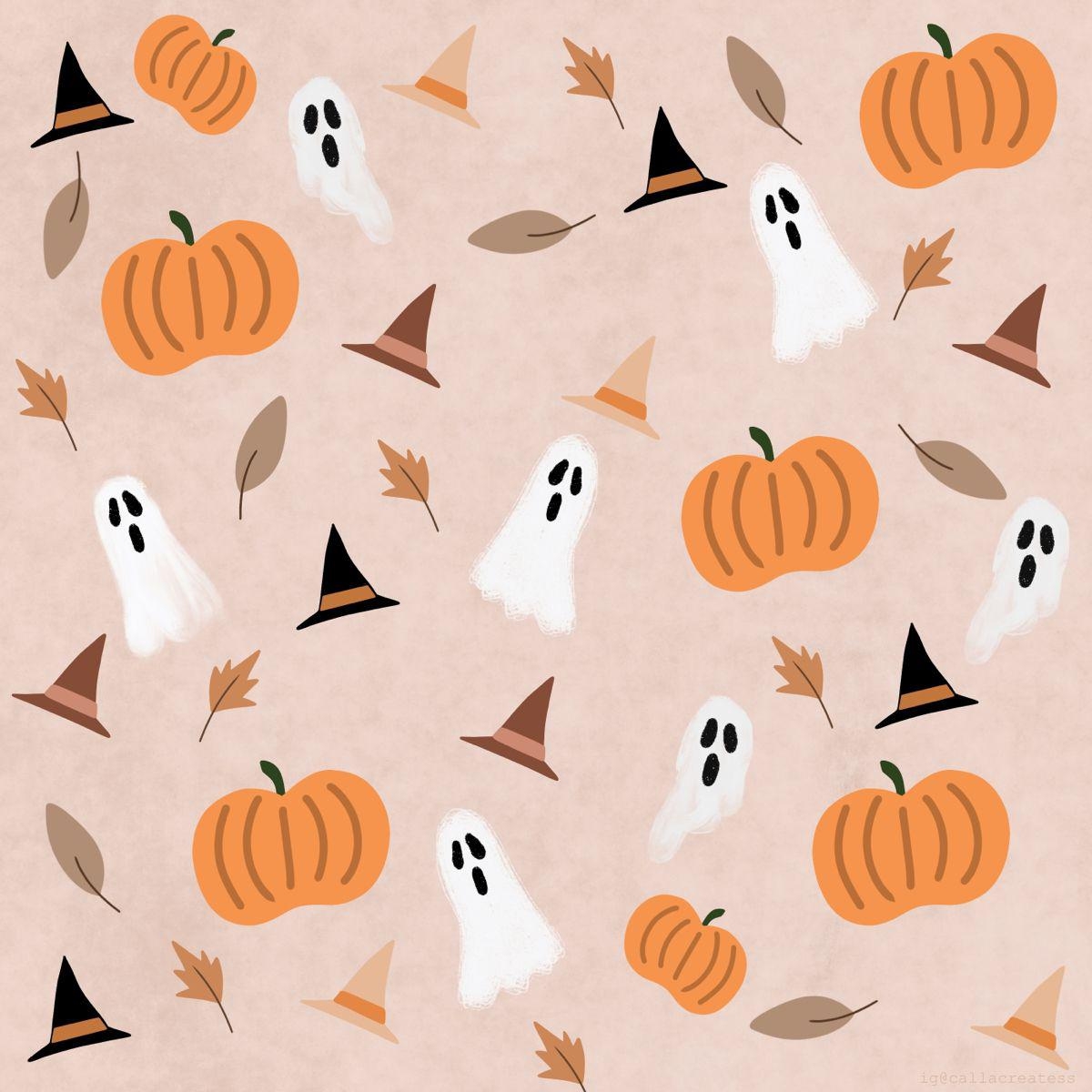 1200x1200 Preppy Halloween Wallpaper 2022, Phone