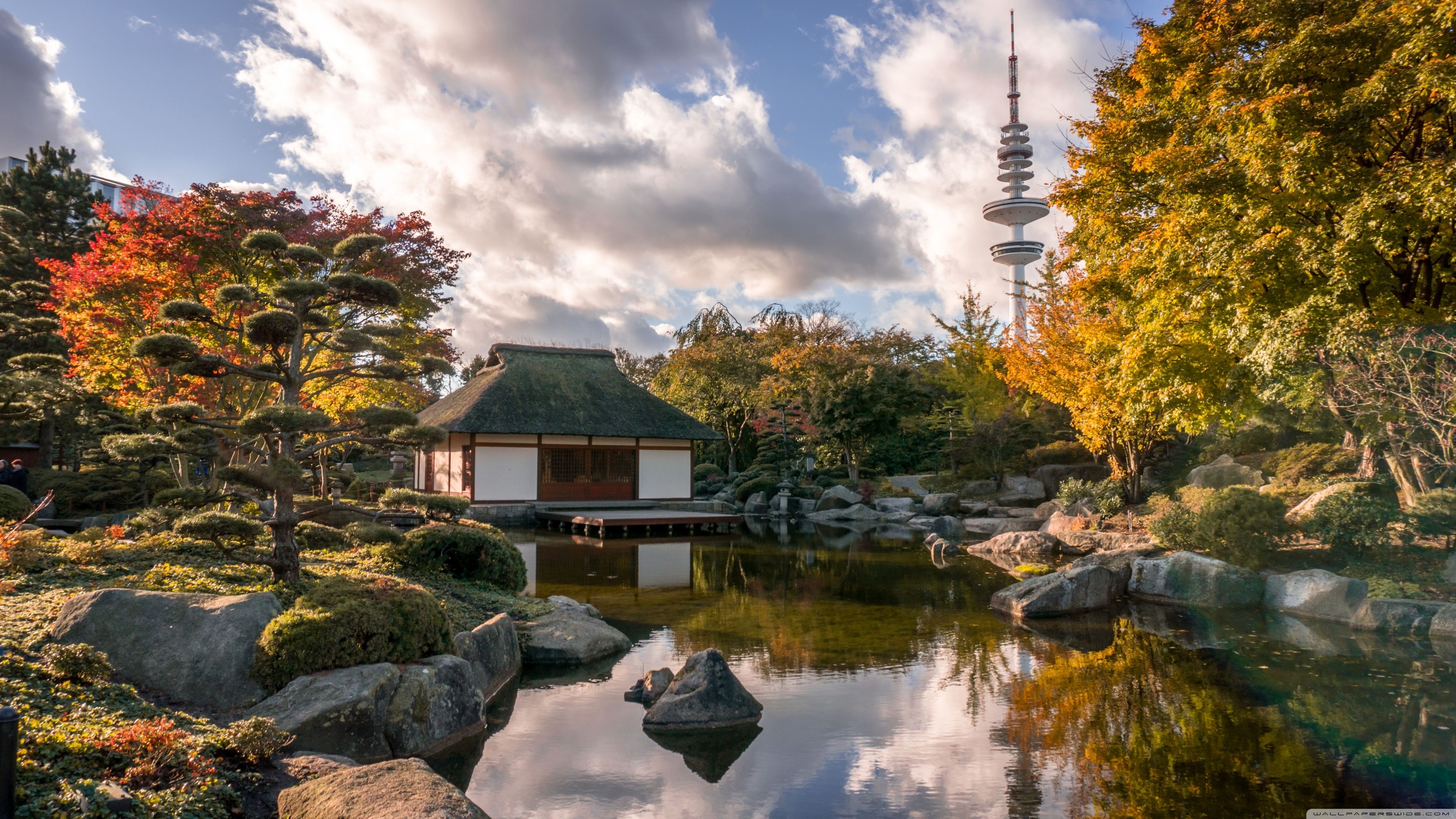 3840x2160 Japanese Garden Hamburg HDR Ultra HD Desktop Background Wallpaper for 4K UHD TV, Widescreen & UltraWide Desktop & Laptop, Tablet, Desktop