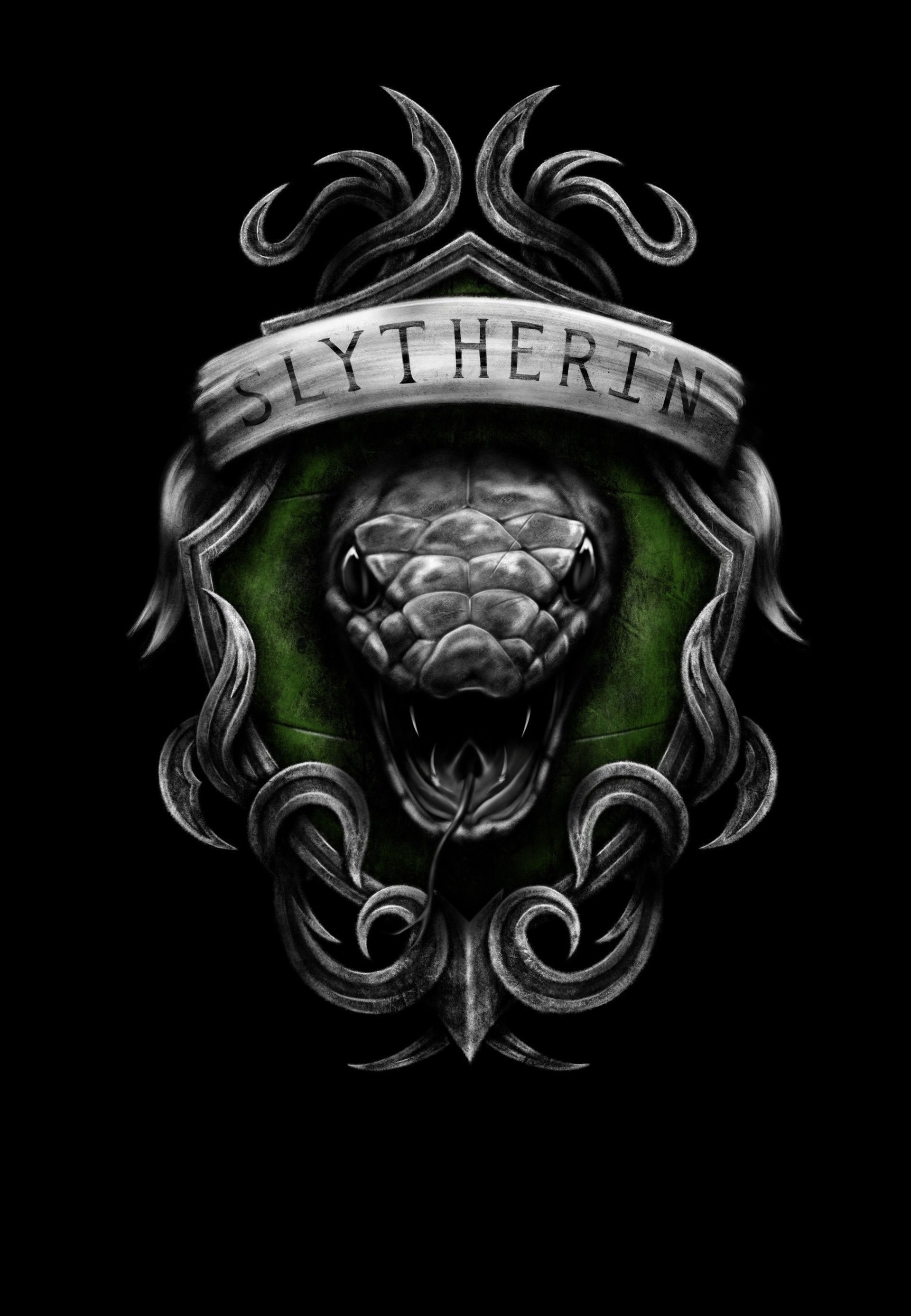 1920x2780 Slytherin Background, Phone