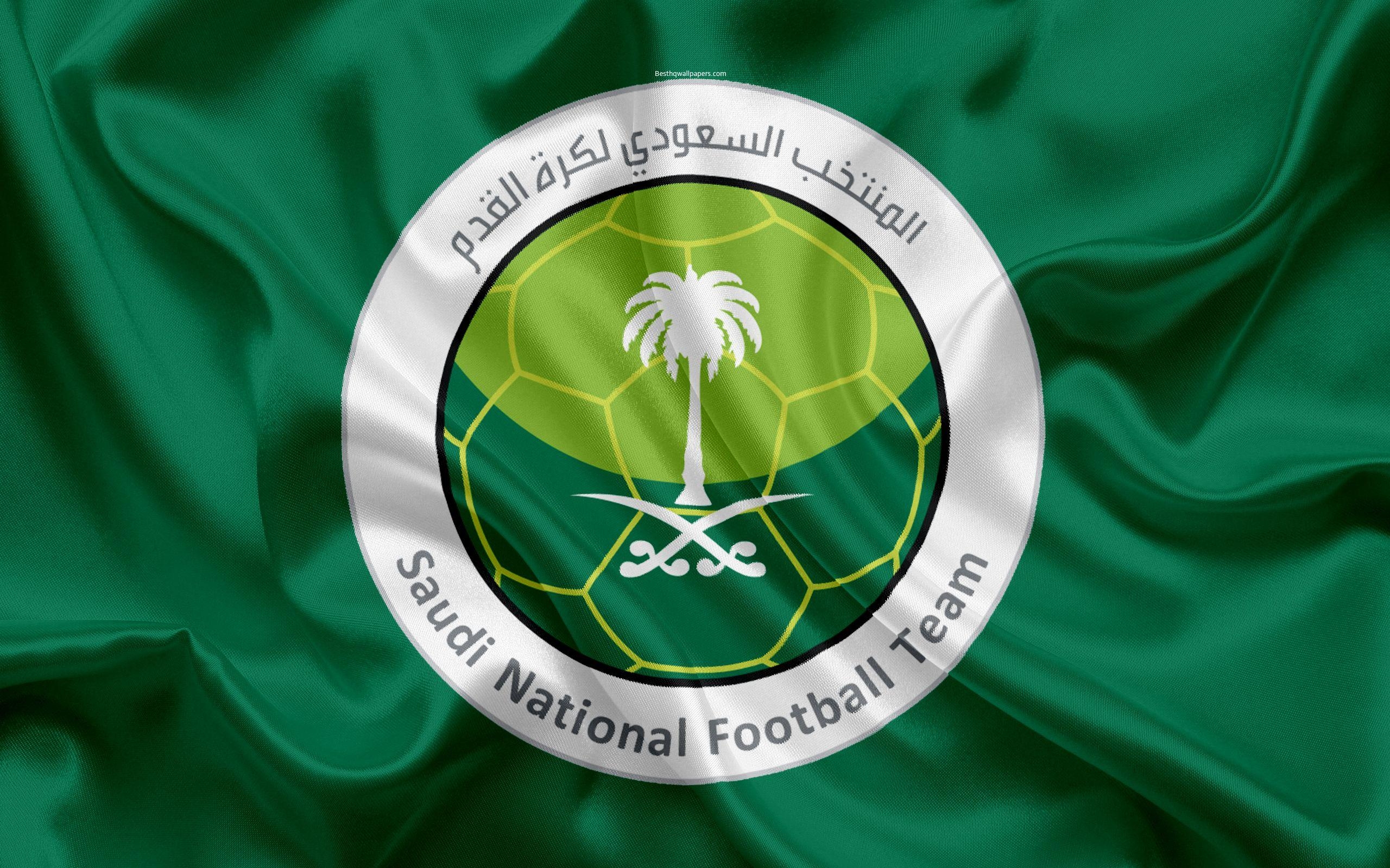 2560x1600 Download wallpaper Saudi Arabia, national football team, logo, Desktop