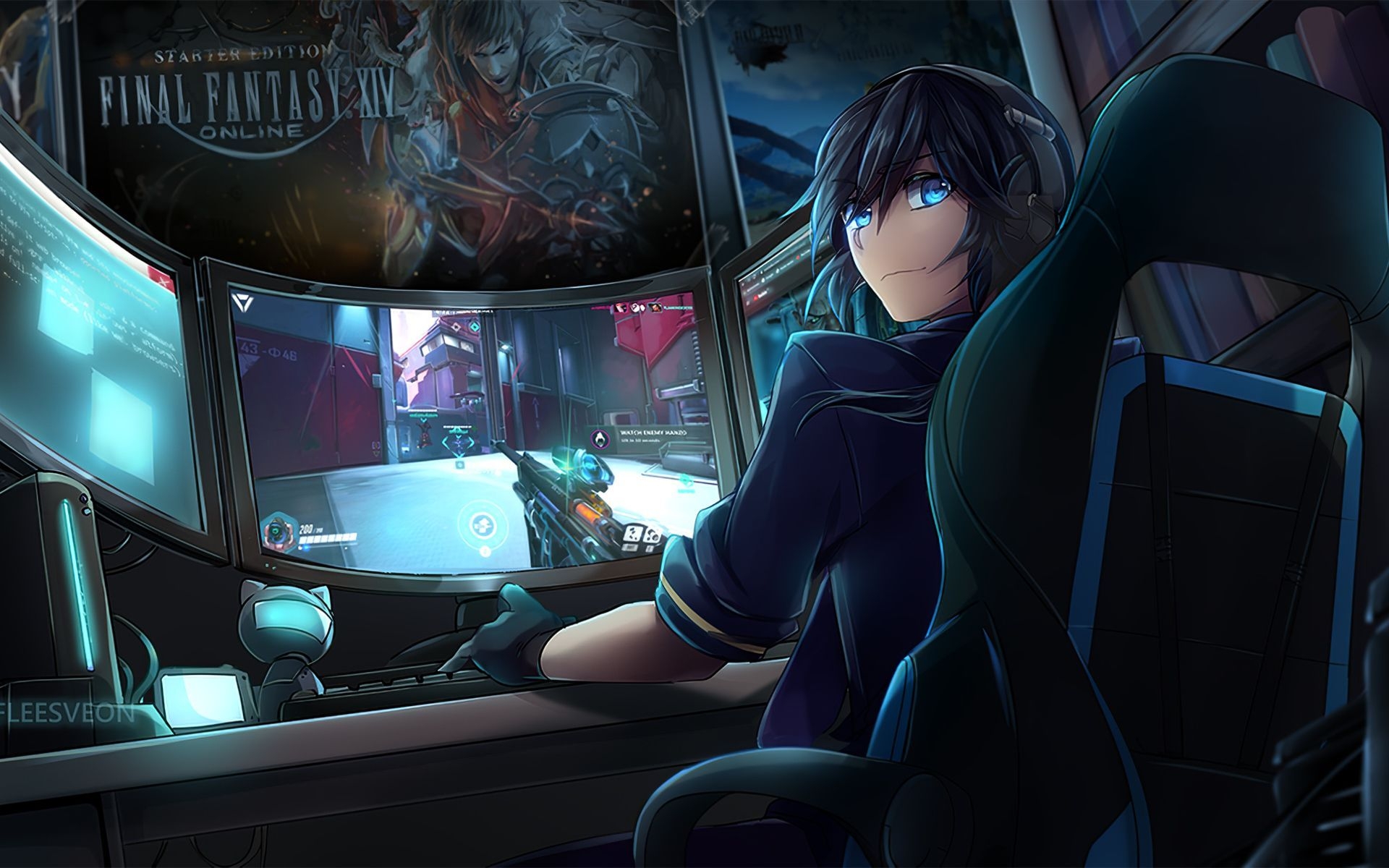 1920x1200 Anime Gamer Guy Wallpaper Free Anime Gamer Guy Background, Desktop