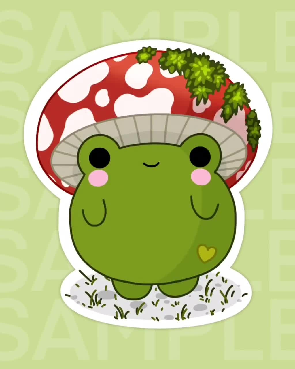 1030x1280 Mushroom Frog Cute Cottagecore Frog Sticker Froggy, Phone