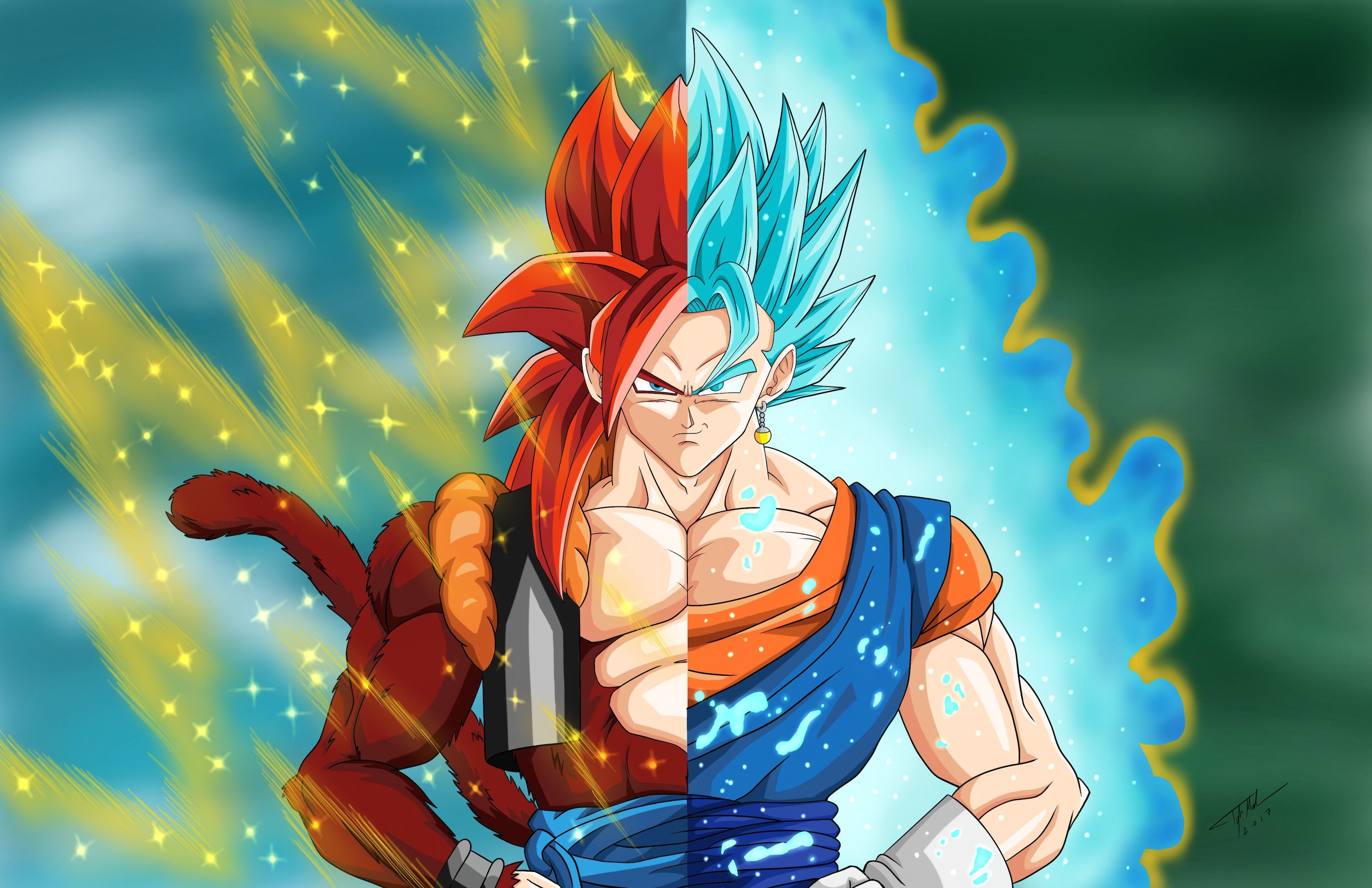 3000x1950 Gogeta Ss4 wallpaper wallpaper Collections, Desktop