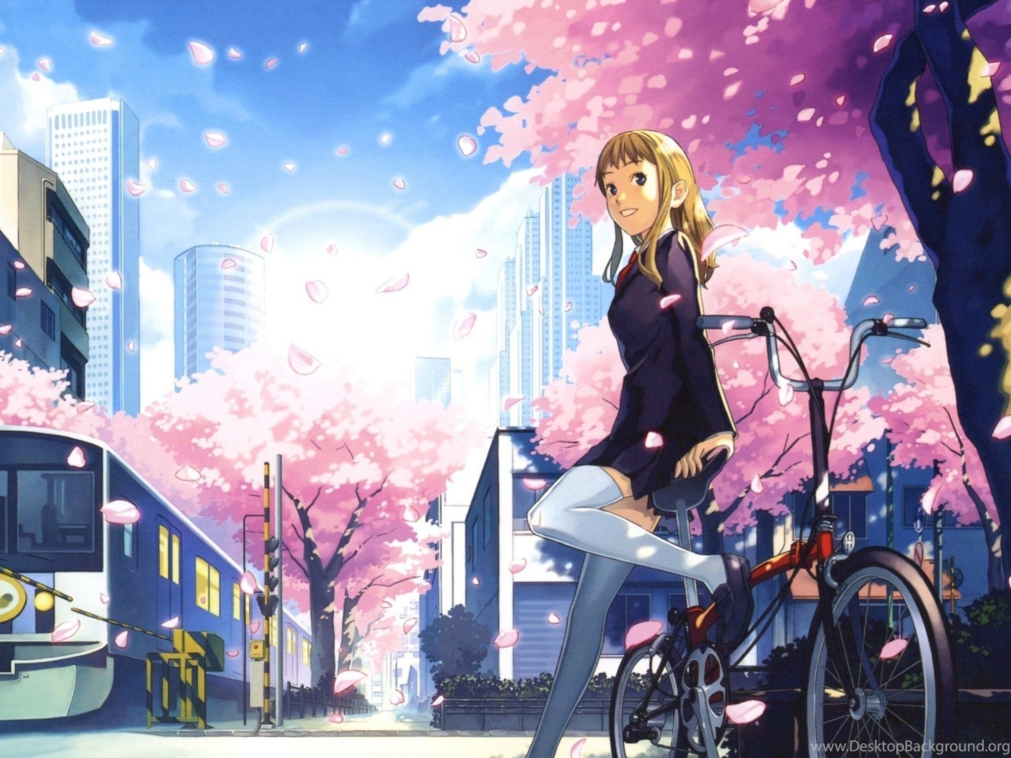 2000x1500 Anime City HD Desktop Wallpaper, High Definition, Fullscreen. Desktop Background, Desktop